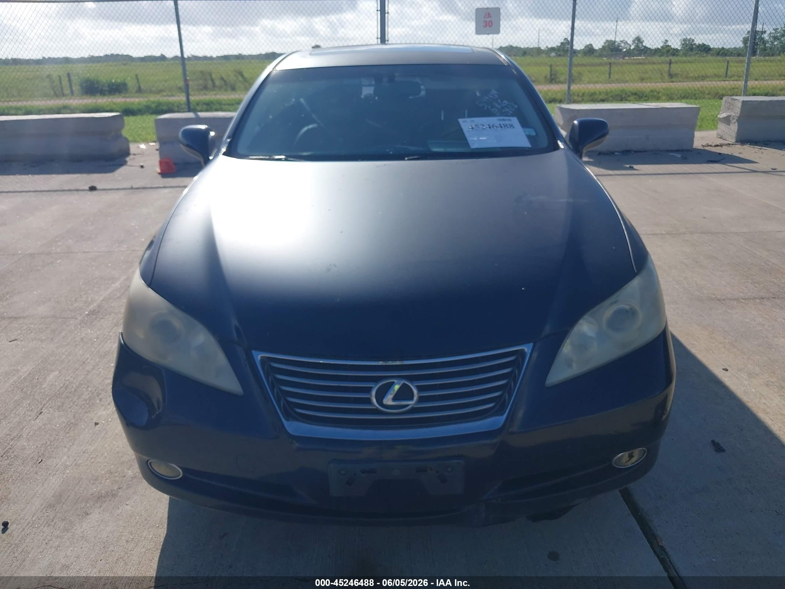 2009 Lexus Es 350   Black vin: JTHBJ46G192326519