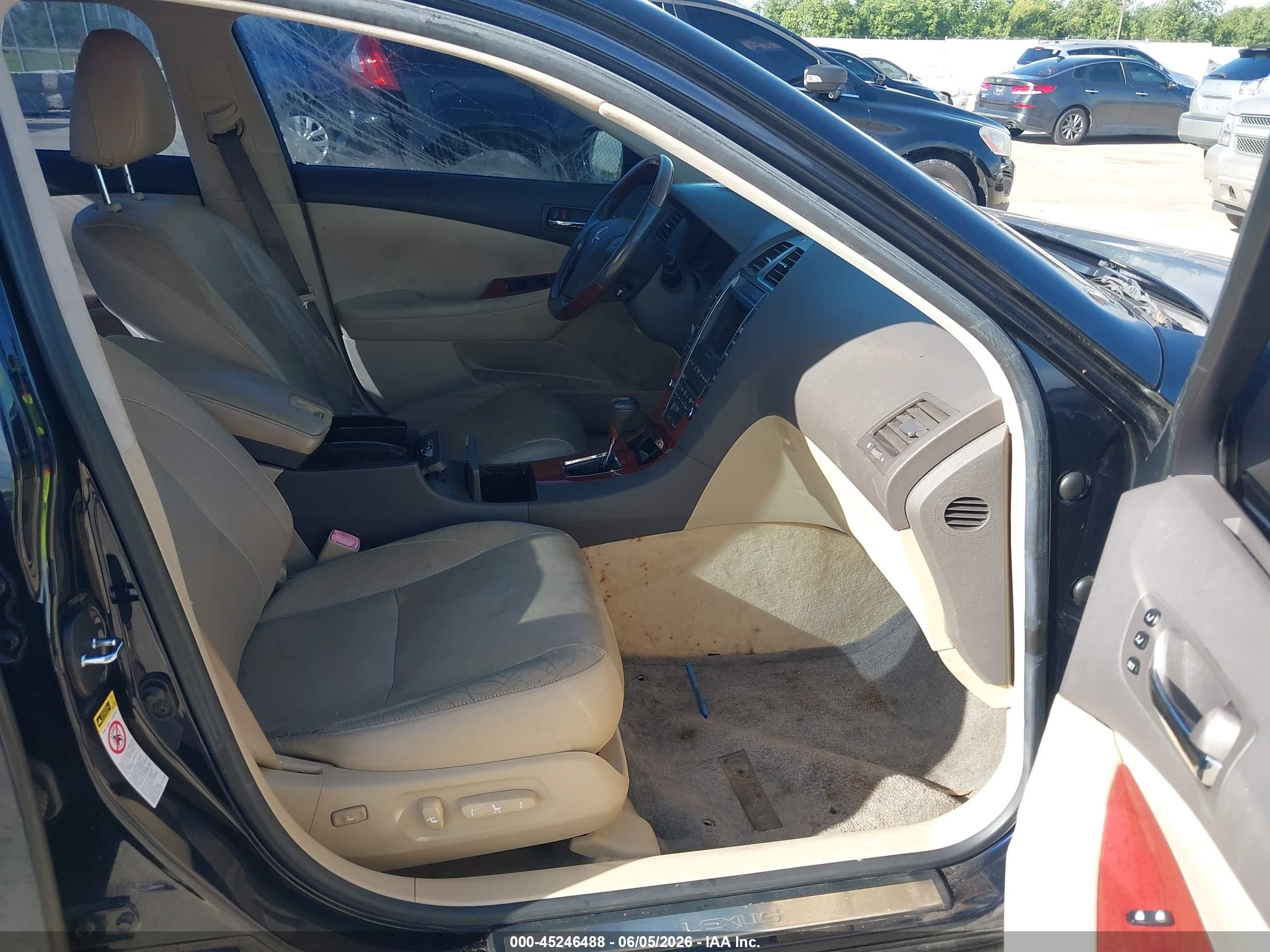 2009 Lexus Es 350   Black vin: JTHBJ46G192326519