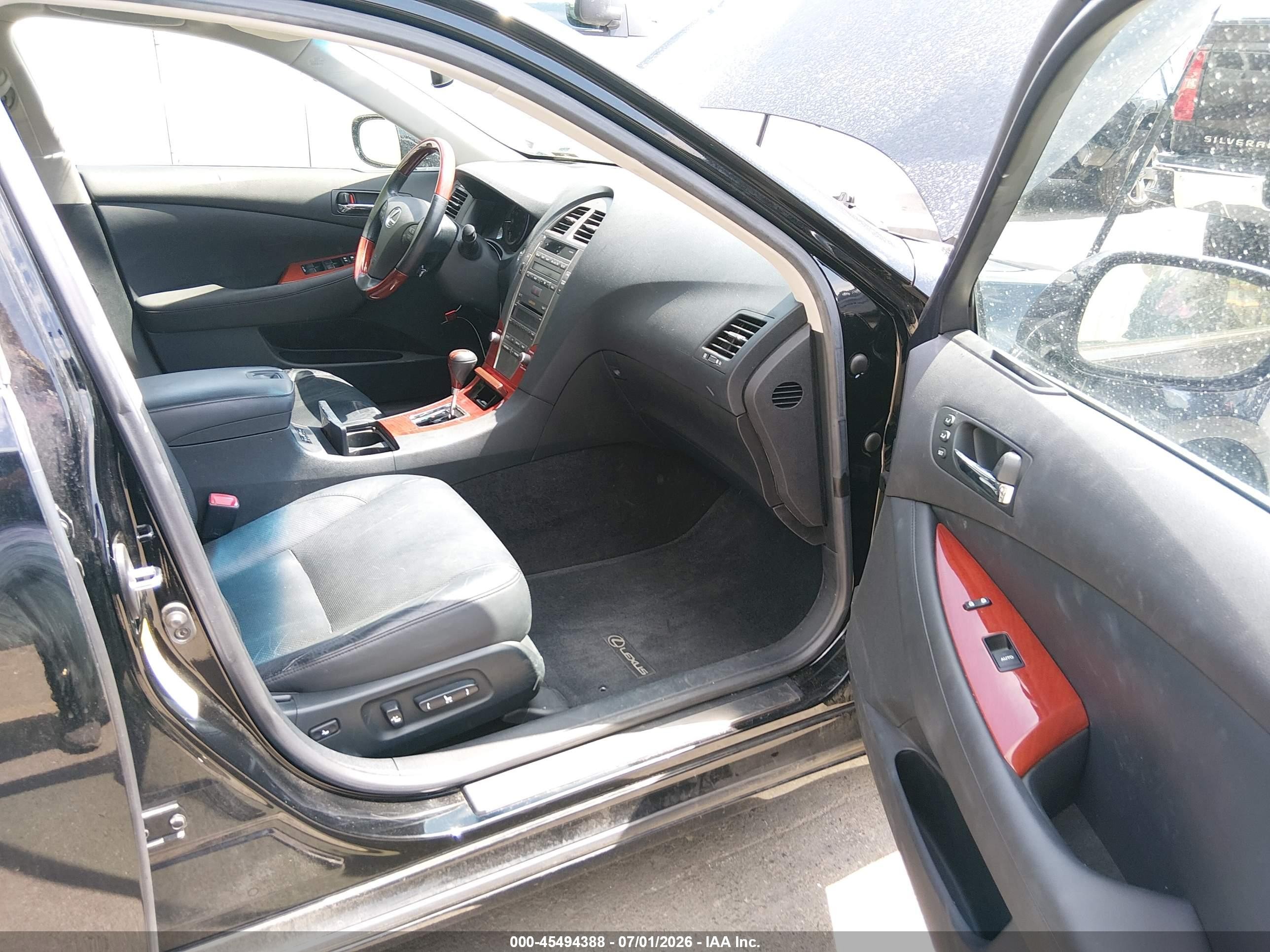 2009 Lexus Es 350   Black vin: JTHBJ46G192335270