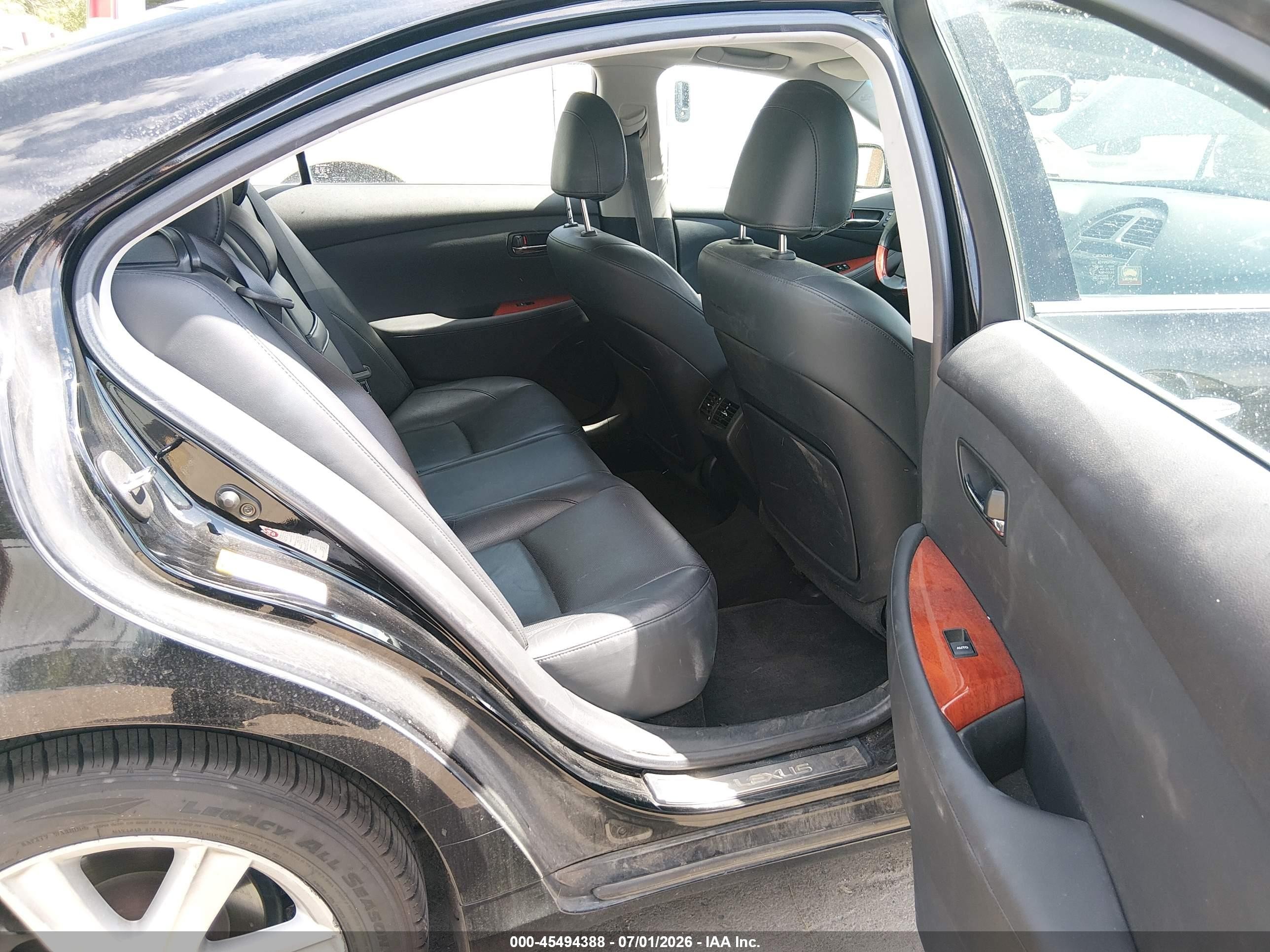 2009 Lexus Es 350   Black vin: JTHBJ46G192335270
