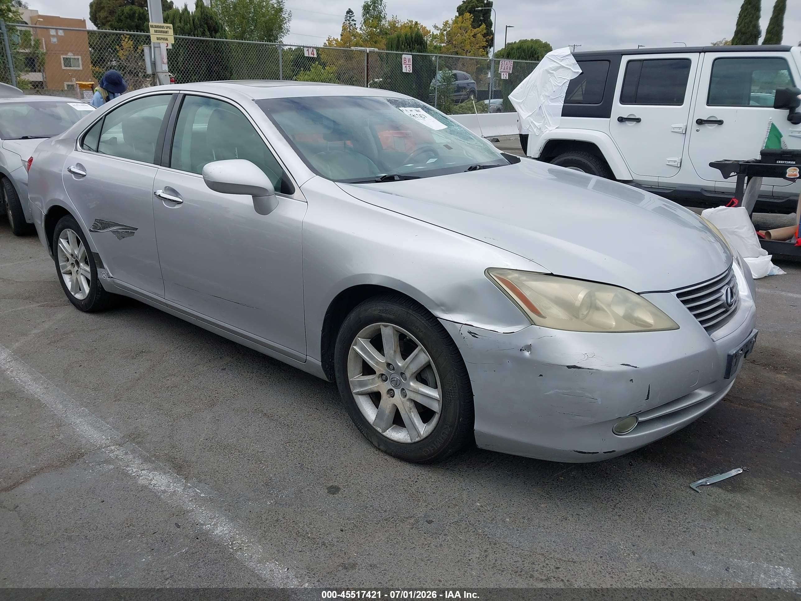 2009 Lexus Es 350   Silver vin: JTHBJ46G192341683