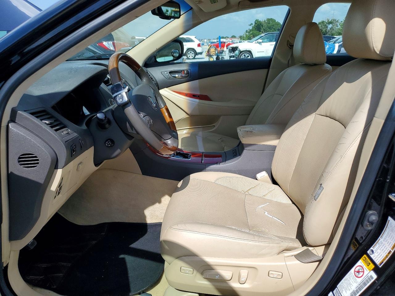 2007 Lexus Es 350 Black vin: JTHBJ46G272001553