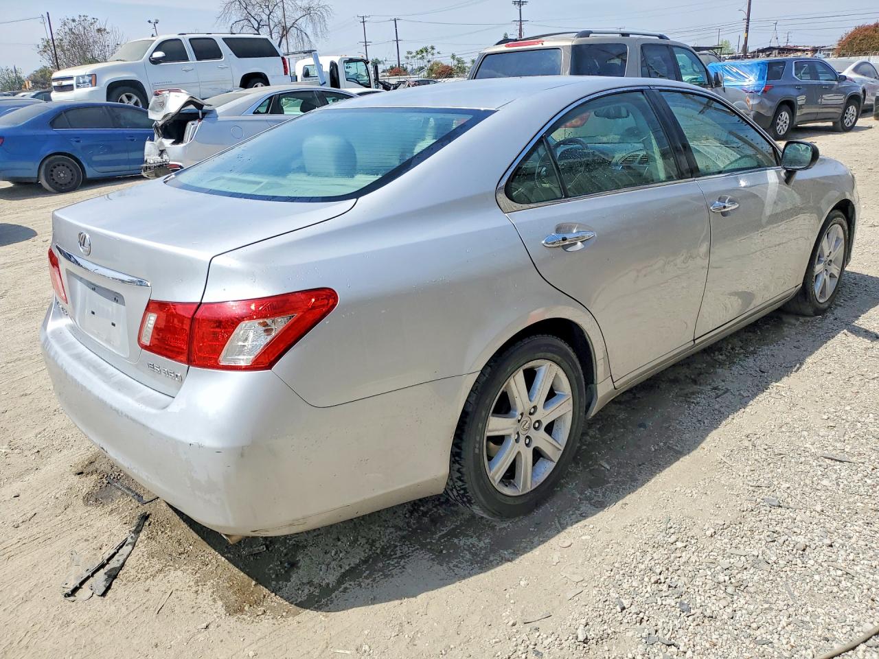 2007 Lexus Es 350 Base Silver vin: JTHBJ46G272044306