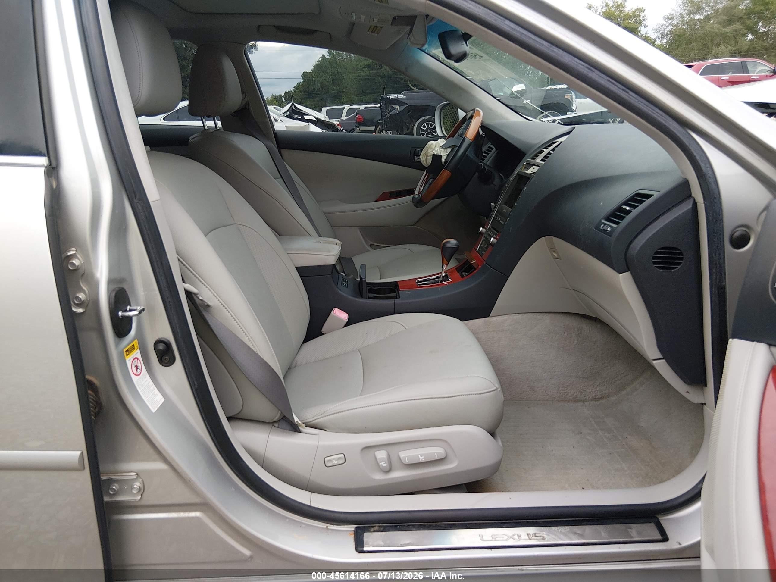 2007 Lexus Es 350   Серебряный vin: JTHBJ46G272061588