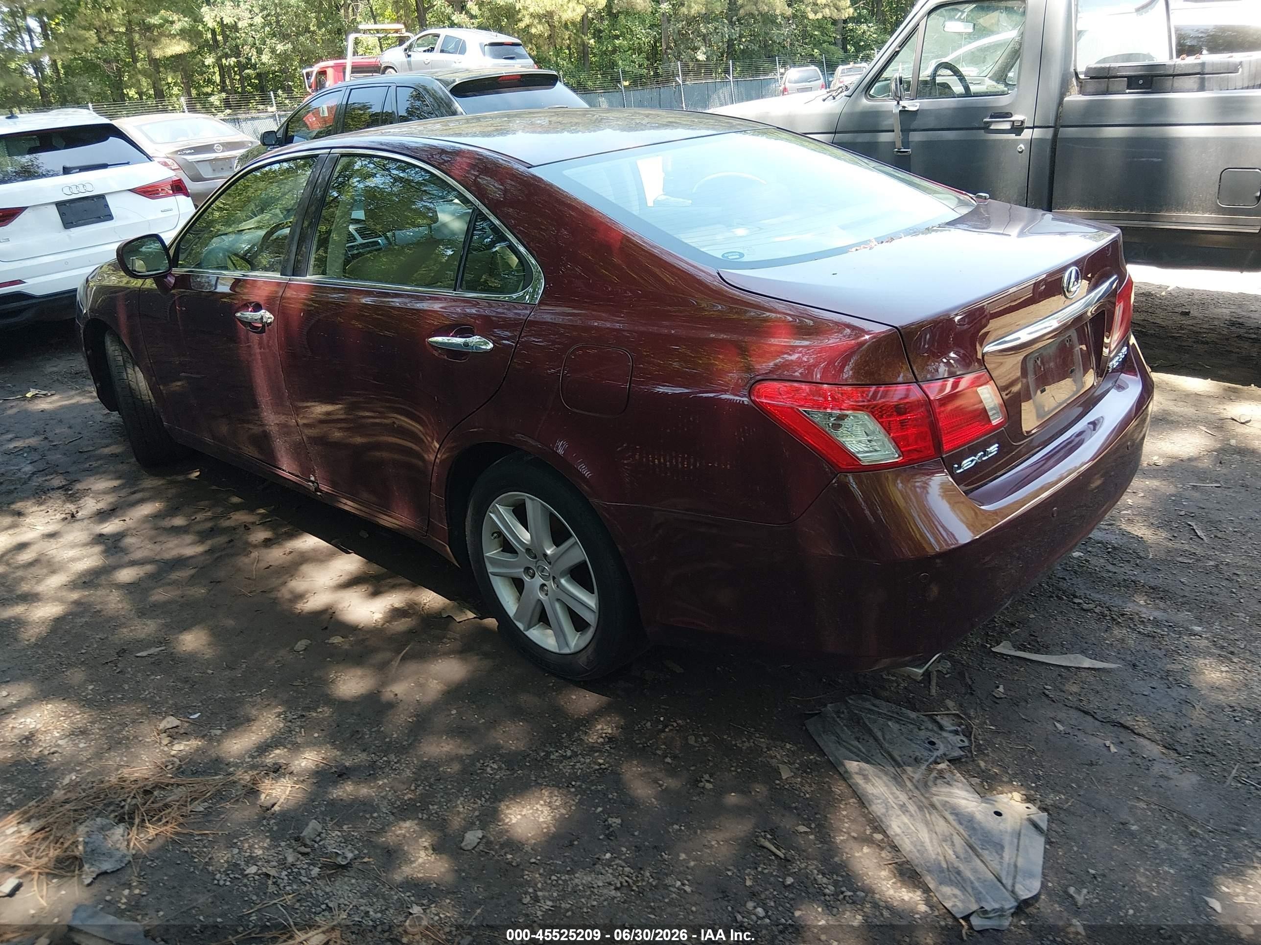 2007 Lexus Es 350   Burgundy vin: JTHBJ46G272064118