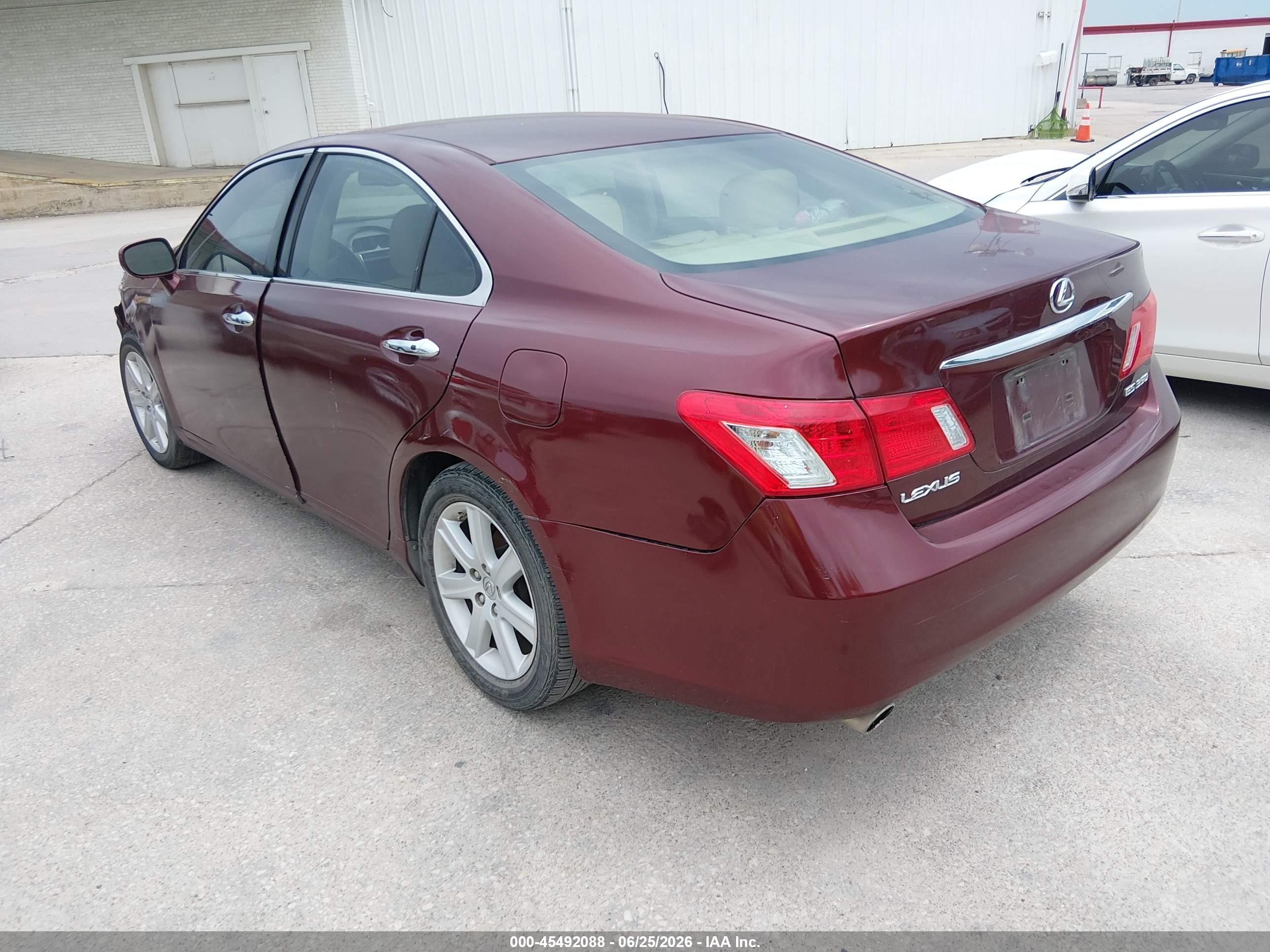 2007 Lexus Es 350   Maroon vin: JTHBJ46G272066838