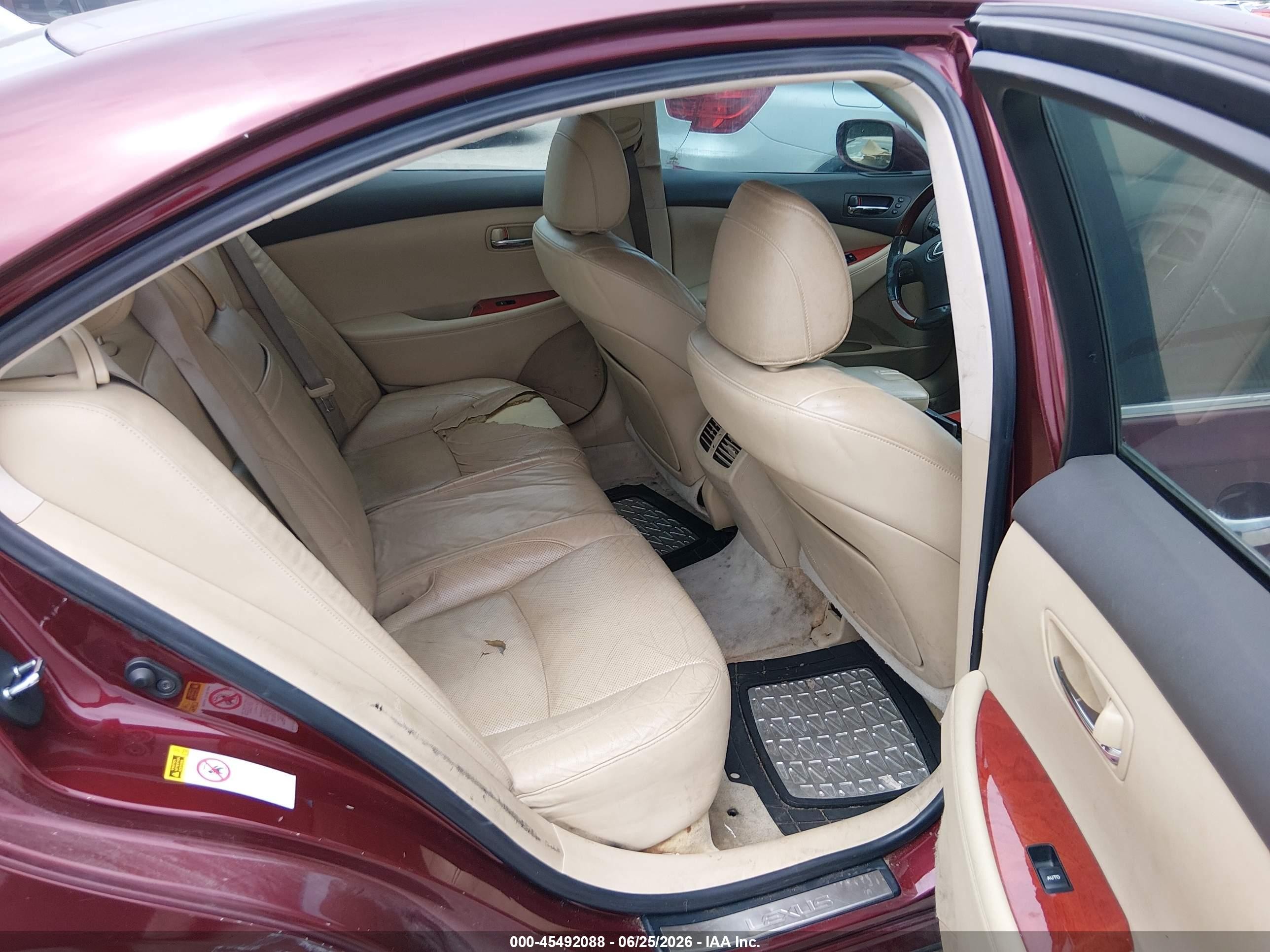 2007 Lexus Es 350   Maroon vin: JTHBJ46G272066838