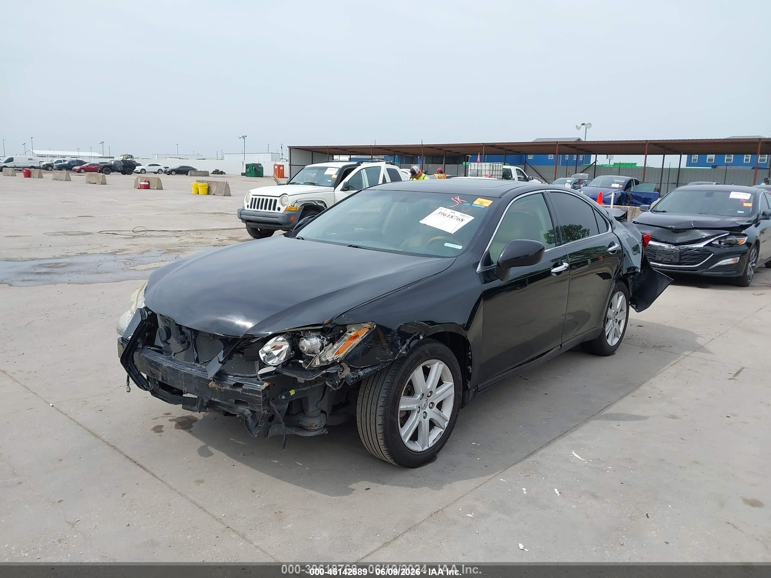 2007 Lexus Es 350   Black vin: JTHBJ46G272070095