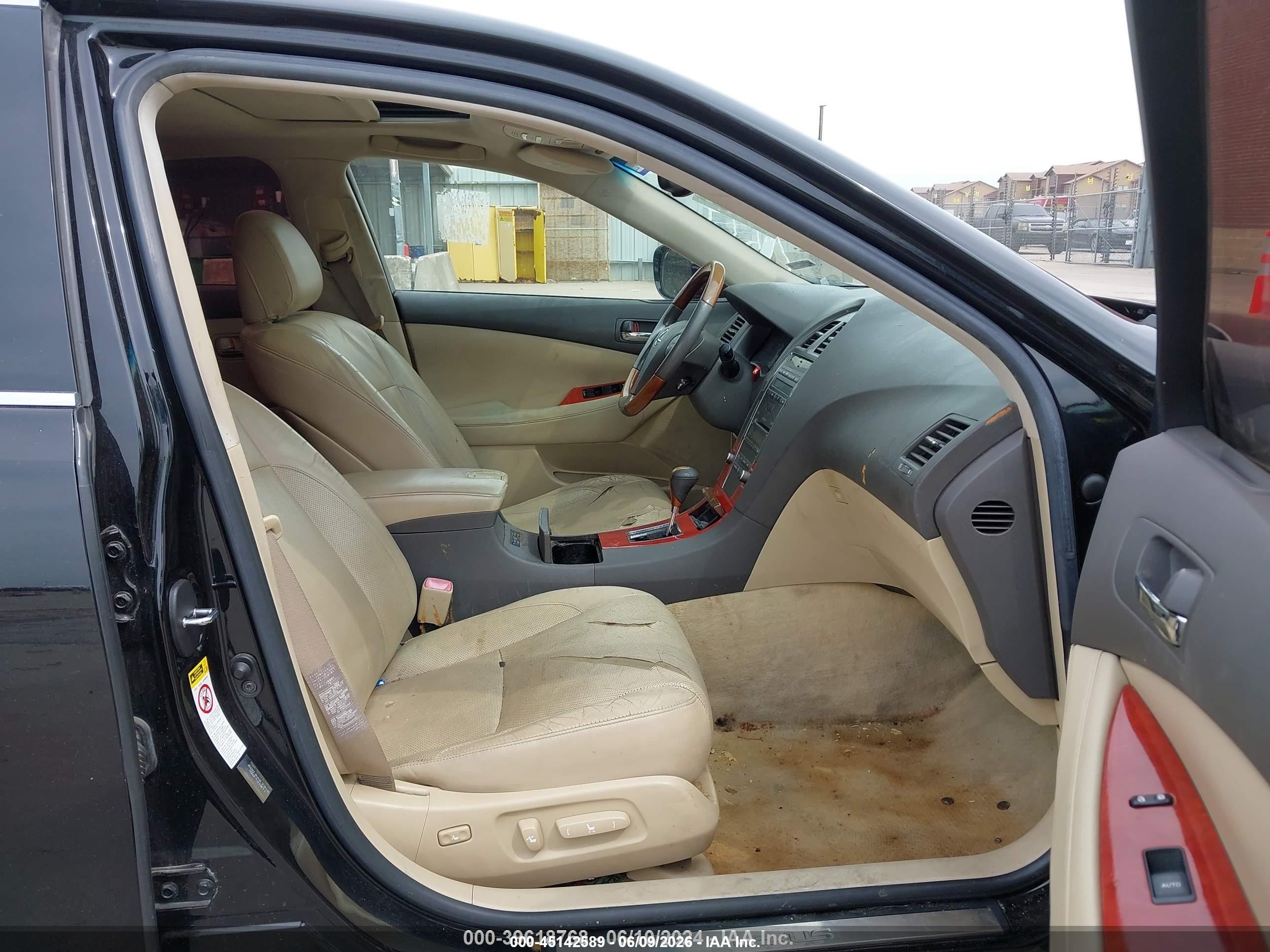 2007 Lexus Es 350   Black vin: JTHBJ46G272070095