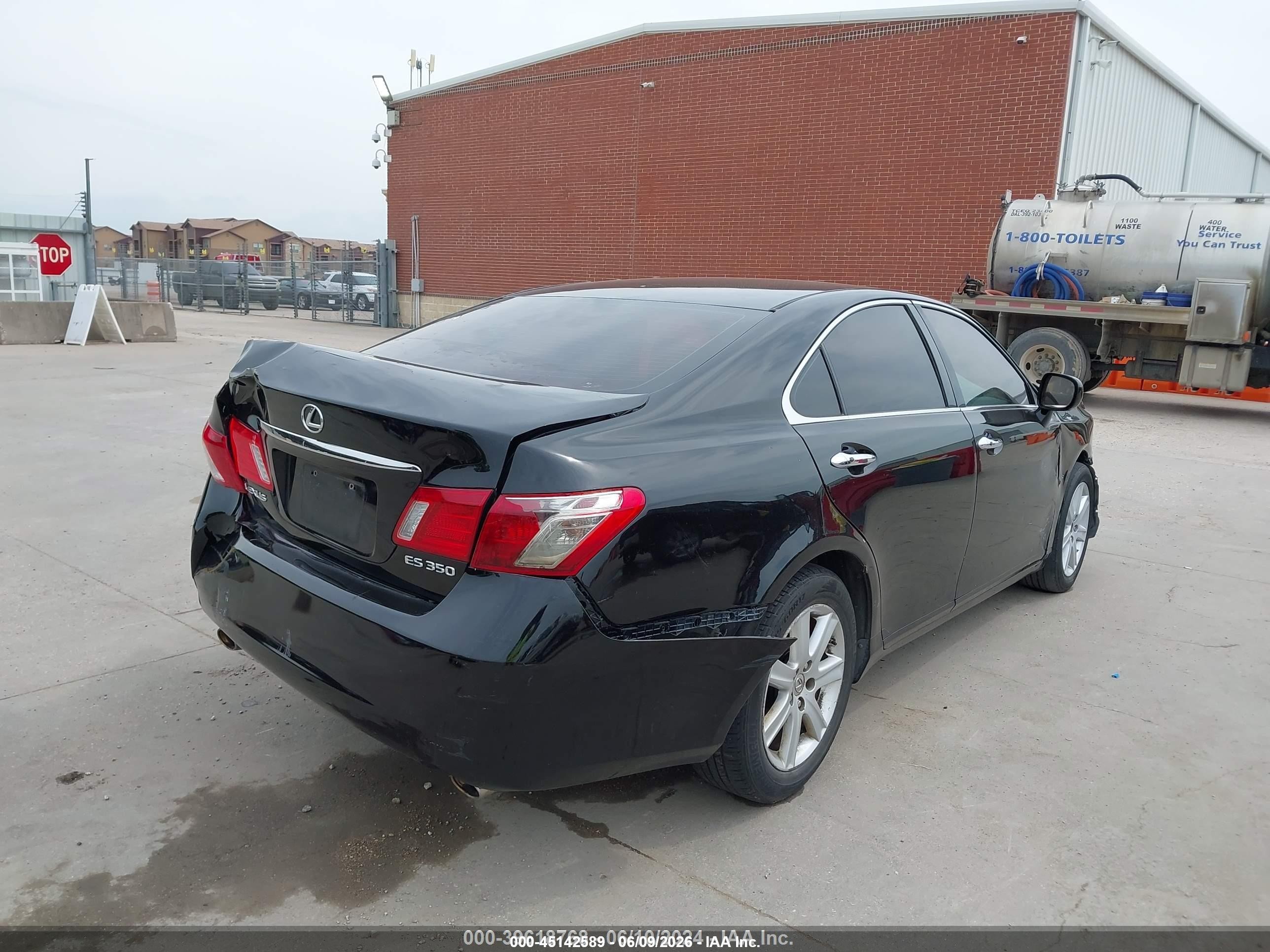 2007 Lexus Es 350   Black vin: JTHBJ46G272070095