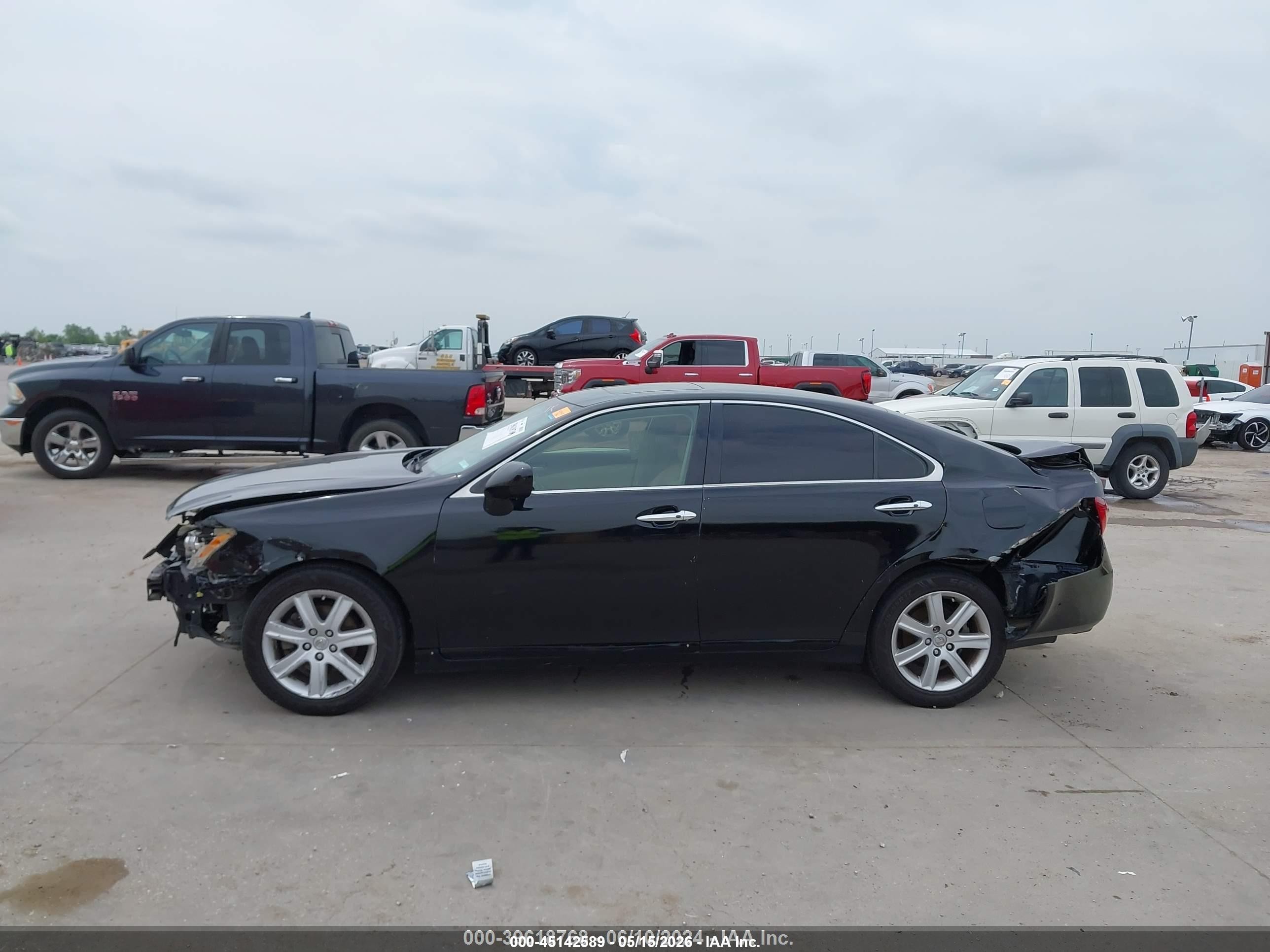 2007 Lexus Es 350   Black vin: JTHBJ46G272070095