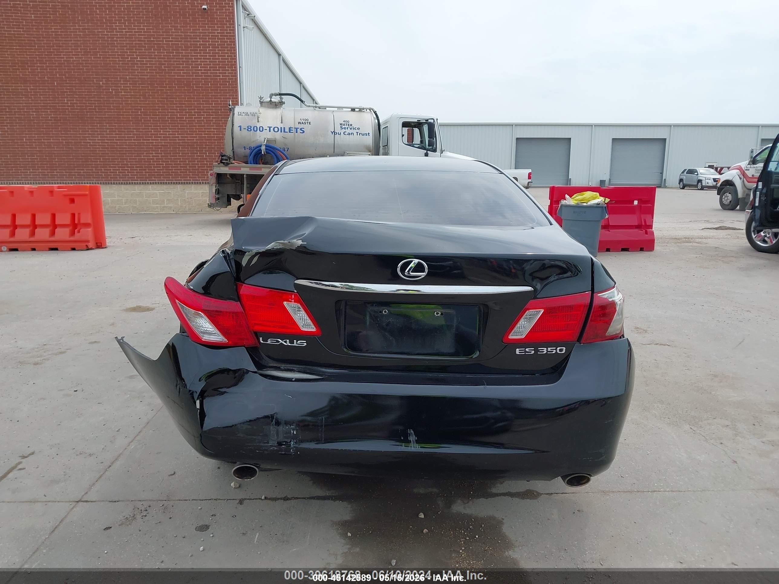 2007 Lexus Es 350   Black vin: JTHBJ46G272070095