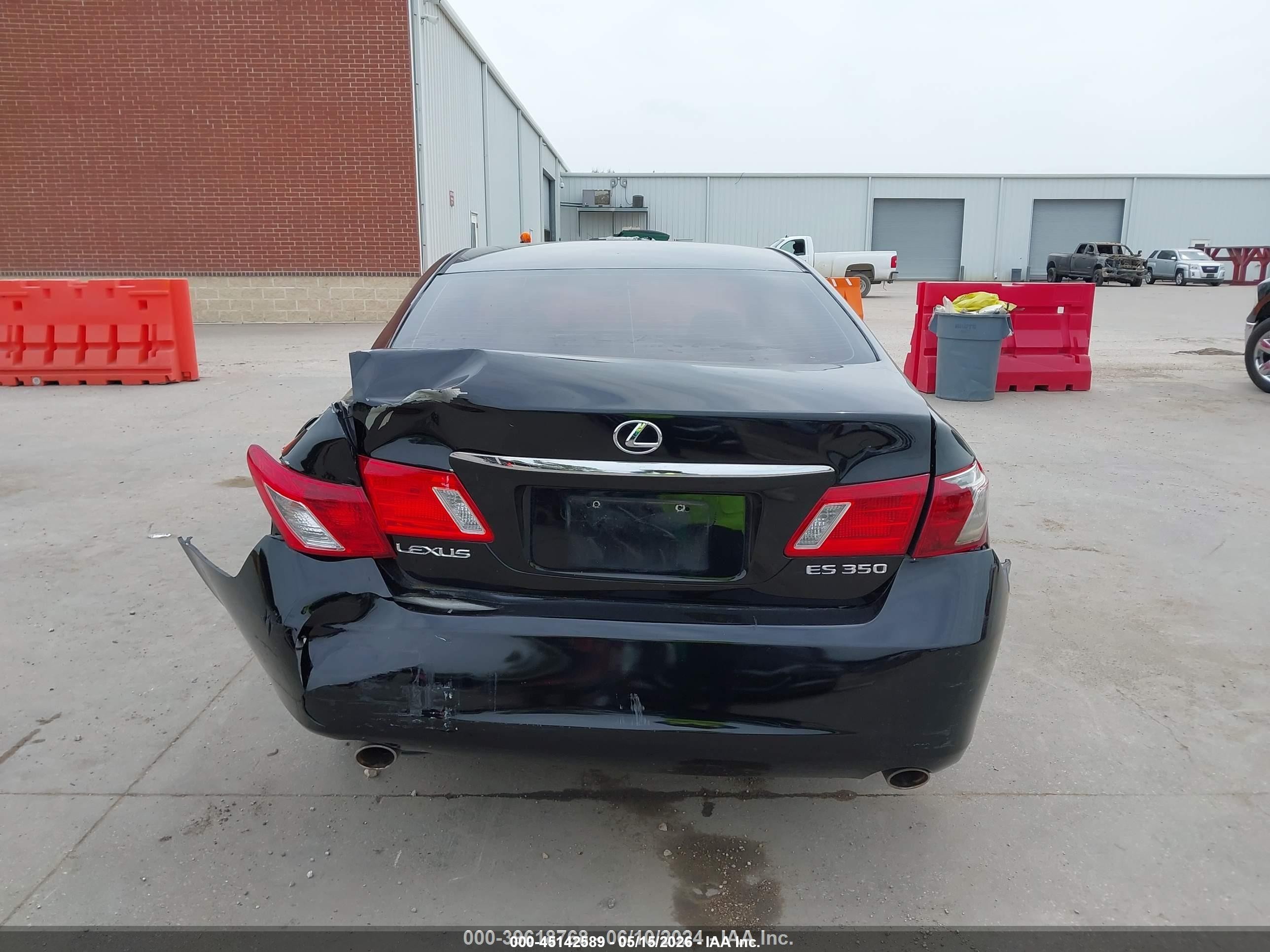 2007 Lexus Es 350   Black vin: JTHBJ46G272070095