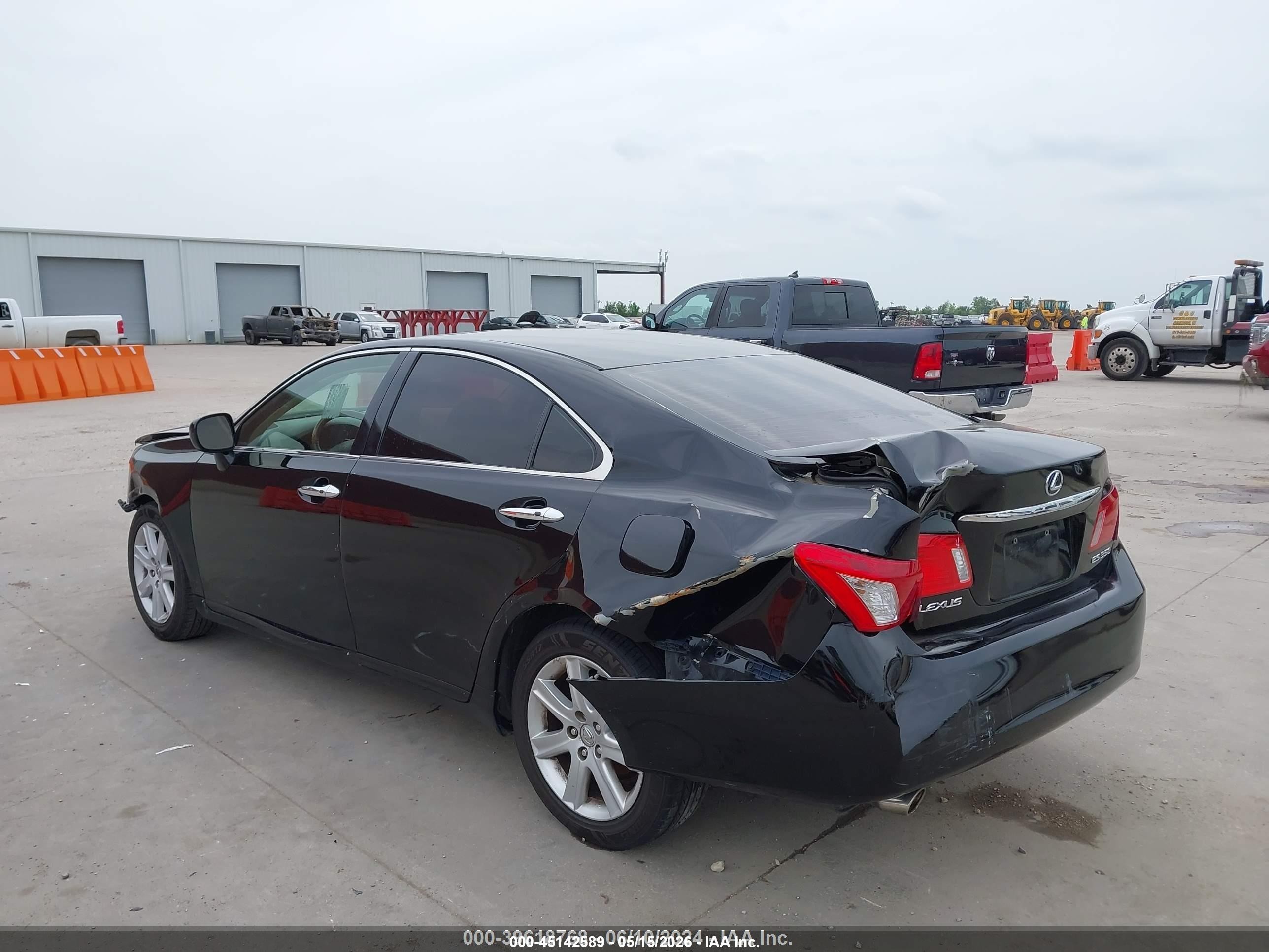 2007 Lexus Es 350   Black vin: JTHBJ46G272070095