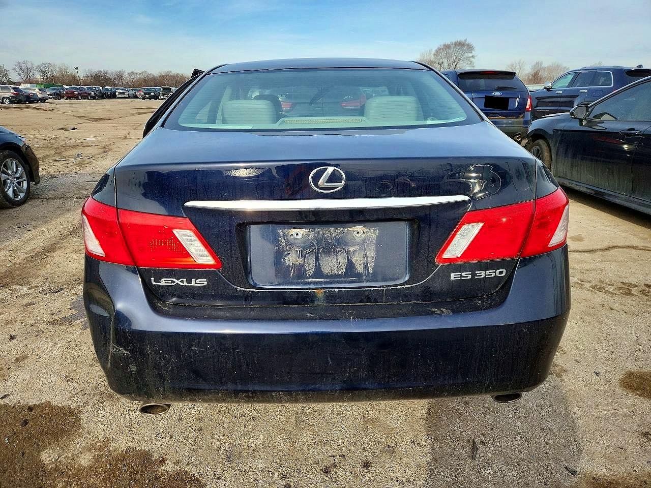 2007 Lexus Es 350 Base Black vin: JTHBJ46G272077211
