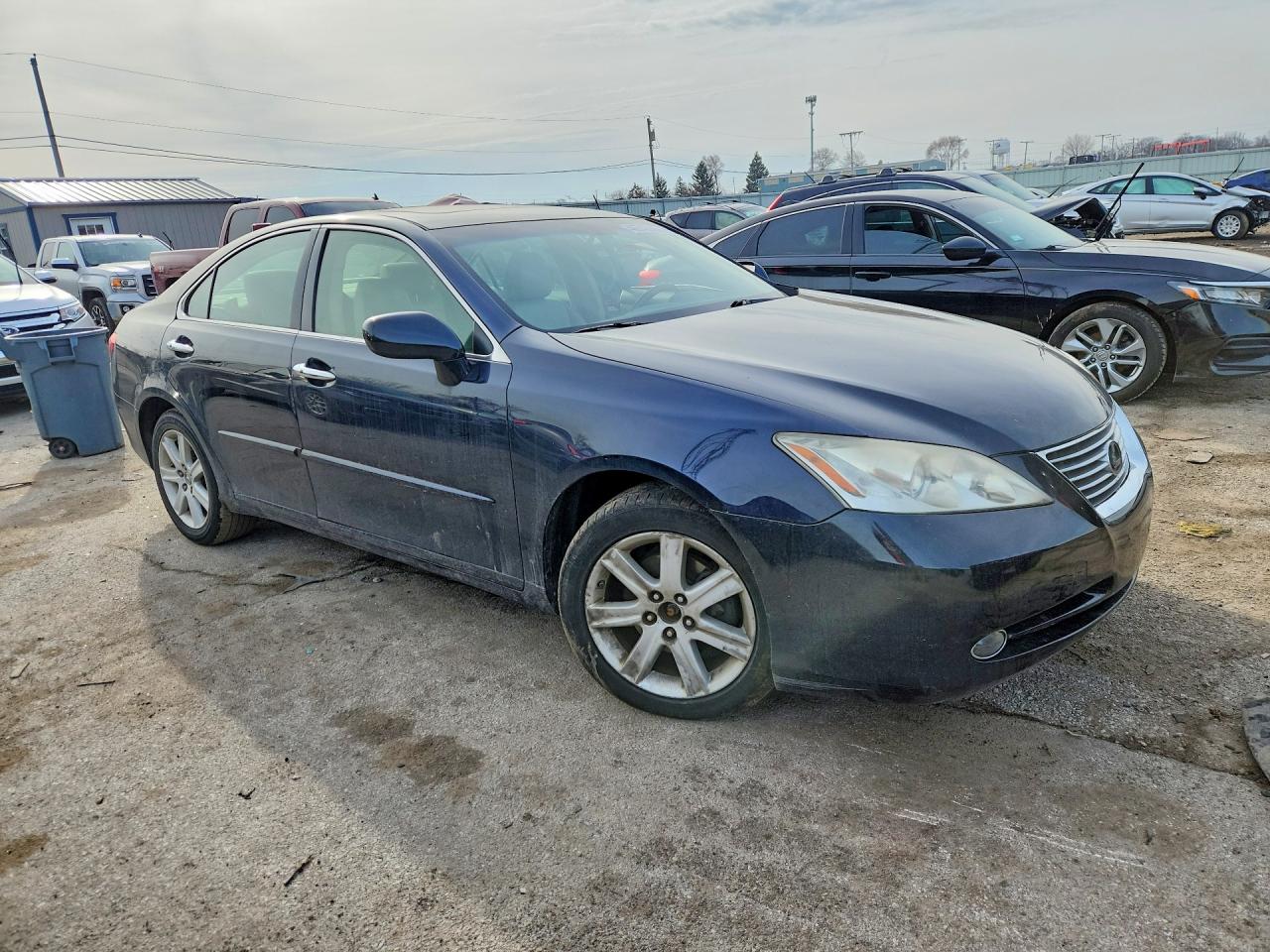 2007 Lexus Es 350 Base Black vin: JTHBJ46G272077211