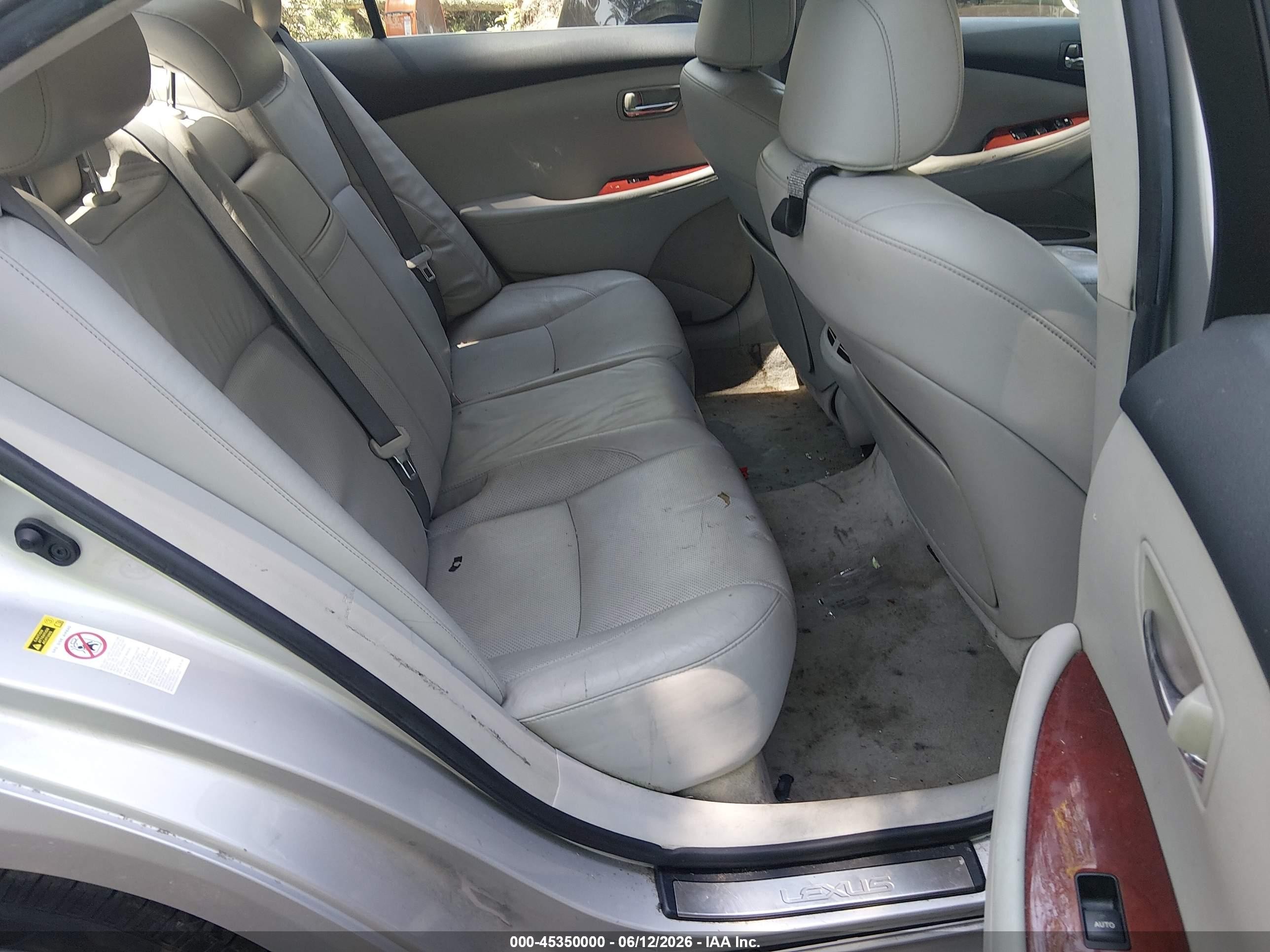 2007 Lexus Es 350   Silver vin: JTHBJ46G272087317