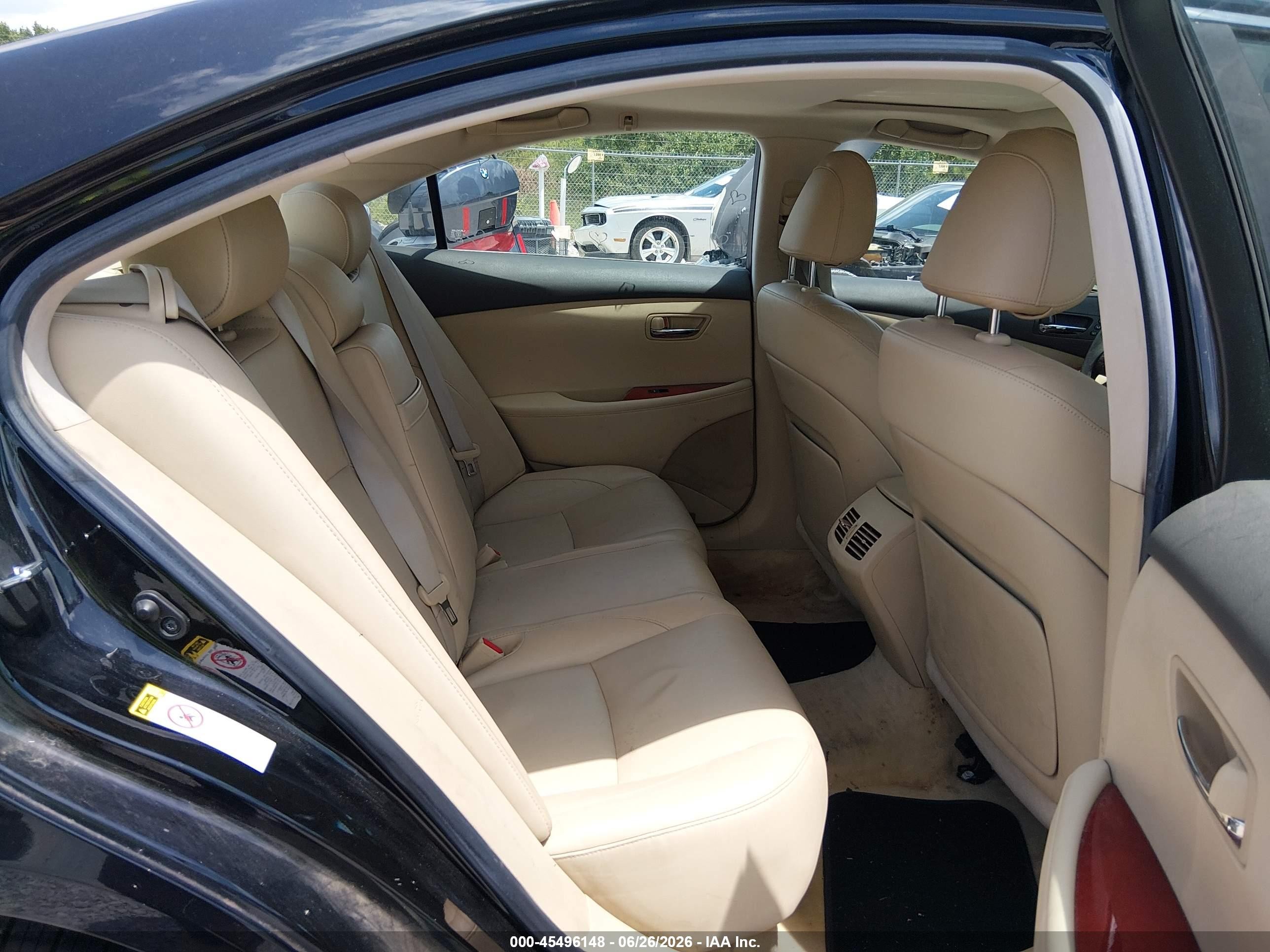 2007 Lexus Es 350   Black vin: JTHBJ46G272087673