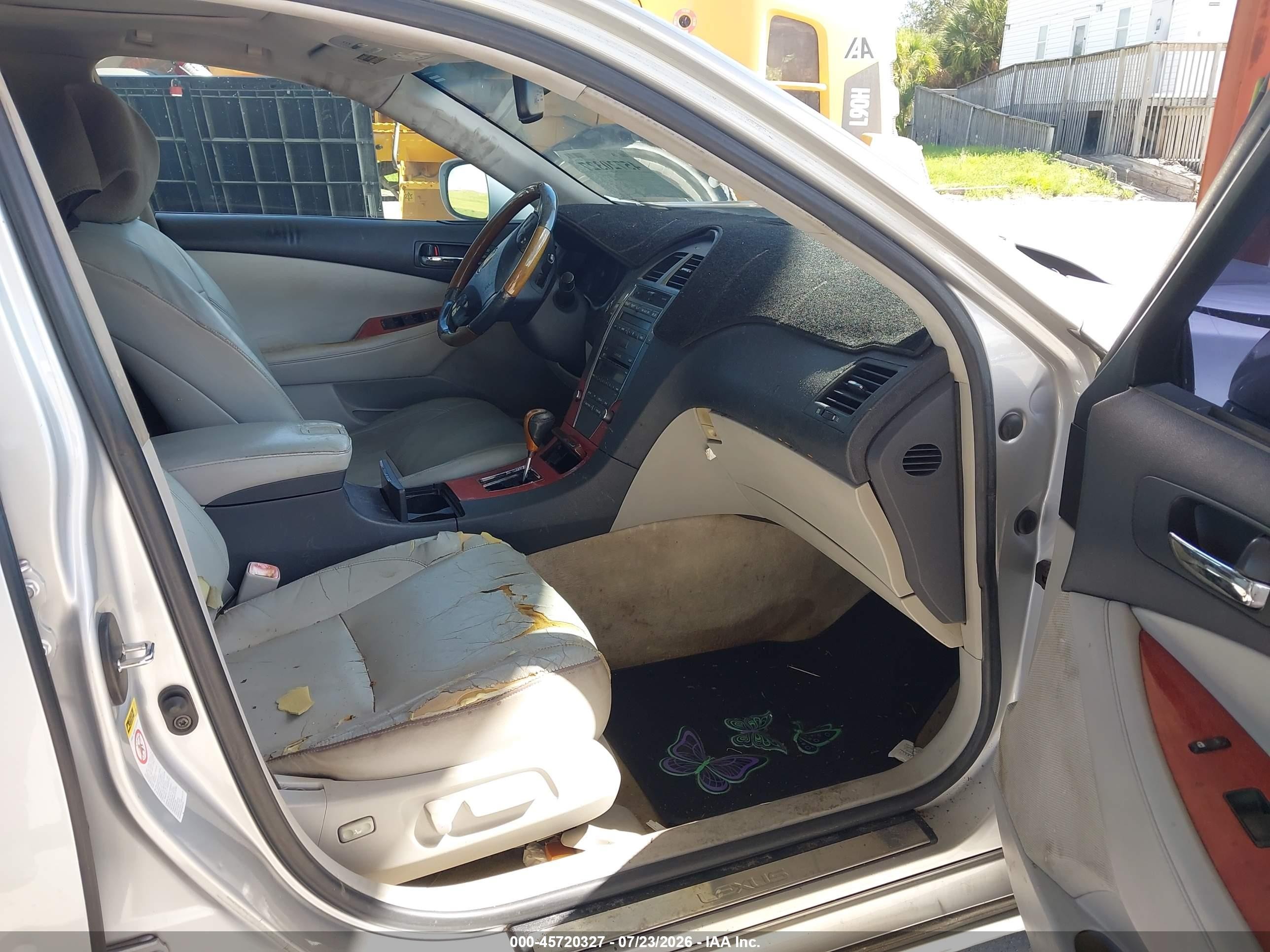 2007 Lexus Es 350   Серебряный vin: JTHBJ46G272096180