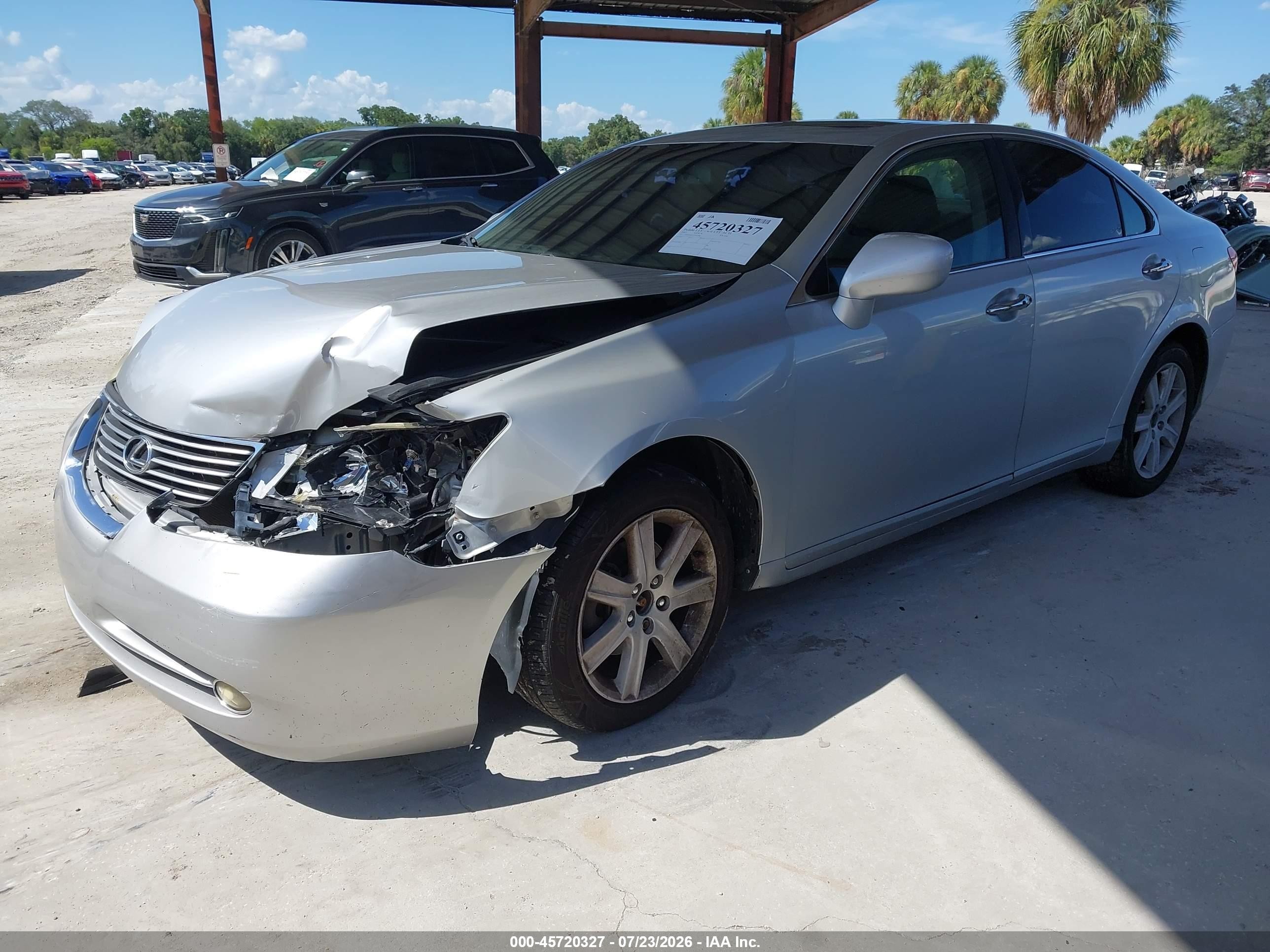 2007 Lexus Es 350   Серебряный vin: JTHBJ46G272096180