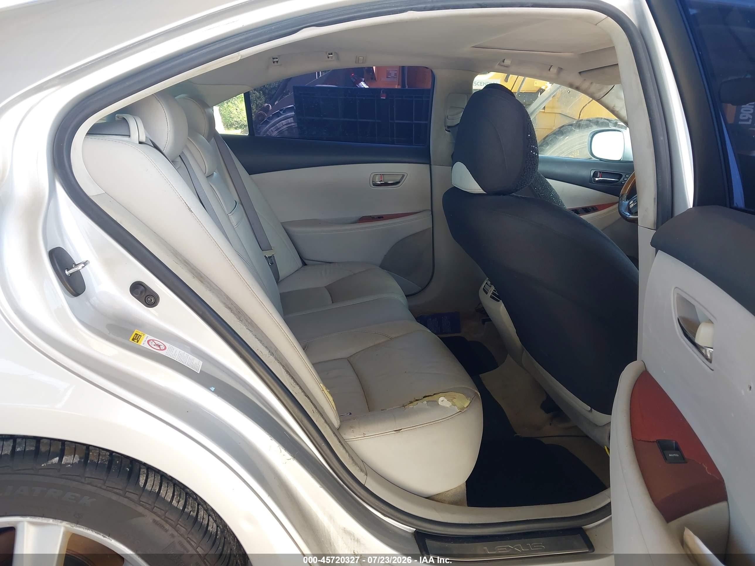 2007 Lexus Es 350   Серебряный vin: JTHBJ46G272096180
