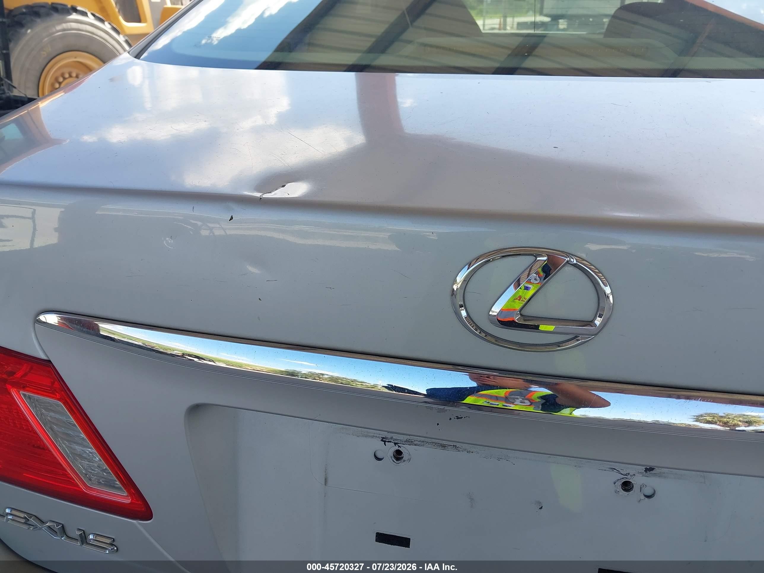 2007 Lexus Es 350   Серебряный vin: JTHBJ46G272096180