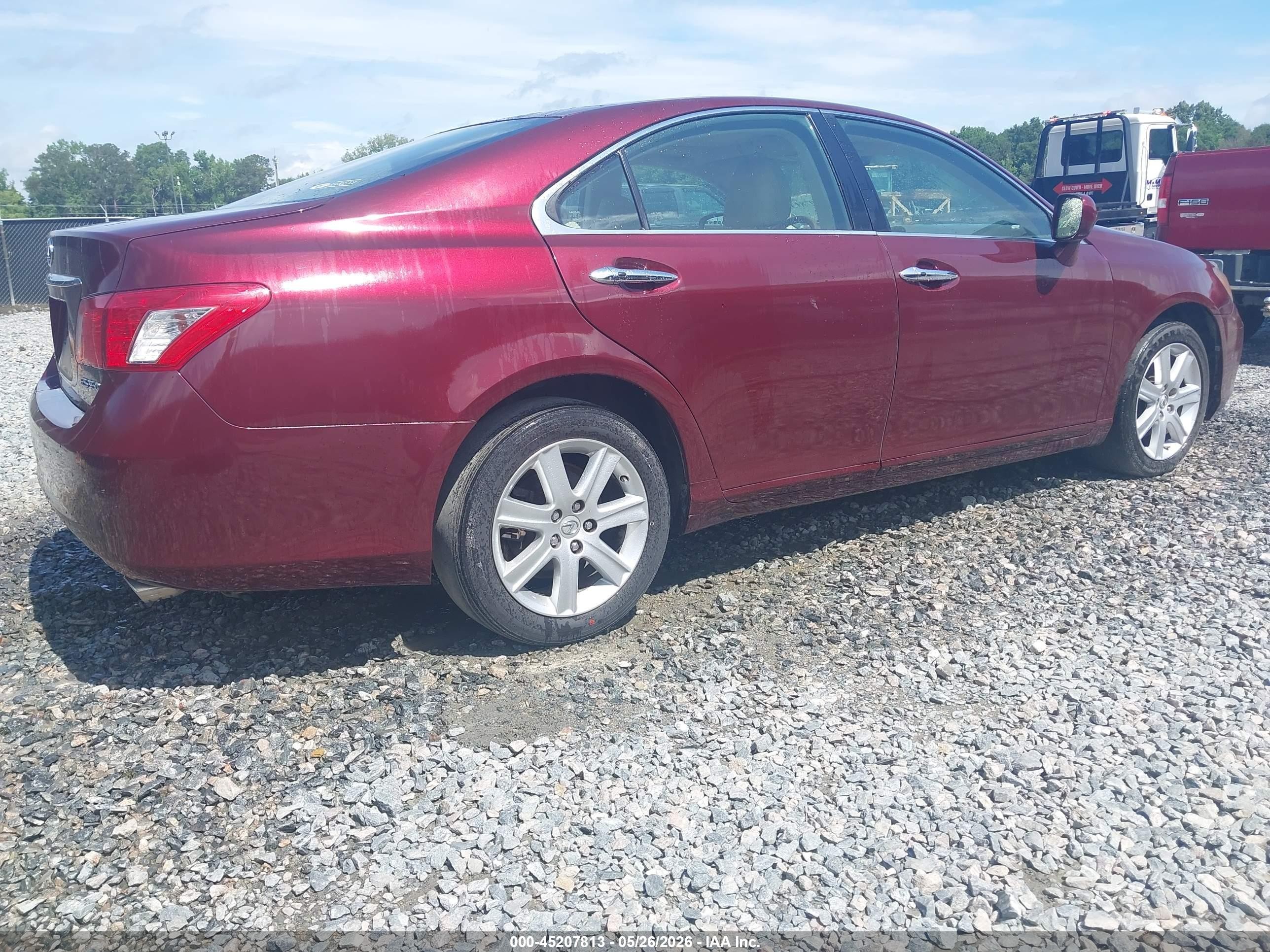 2007 Lexus Es 350 Burgundy vin: JTHBJ46G272100616
