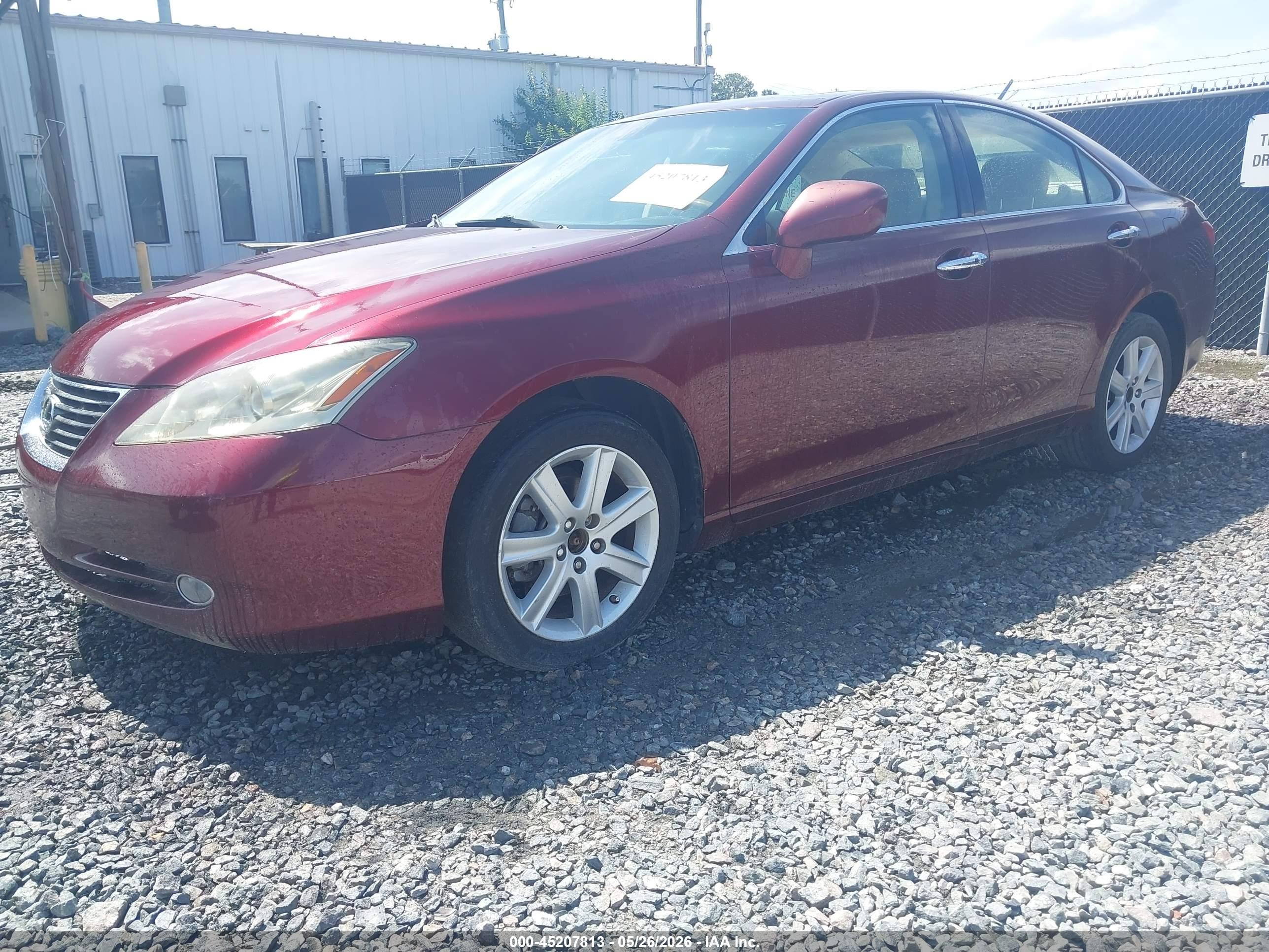 2007 Lexus Es 350 Burgundy vin: JTHBJ46G272100616