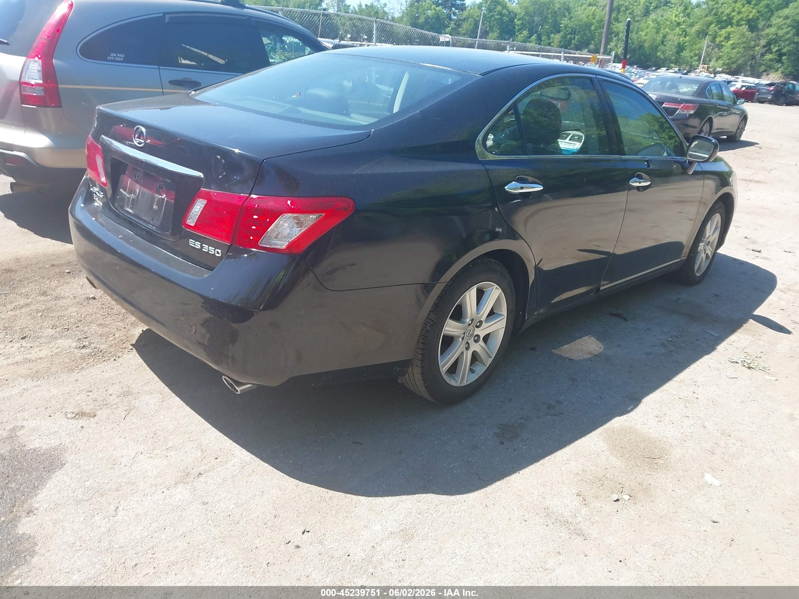2007 Lexus Es 350   Black vin: JTHBJ46G272117027