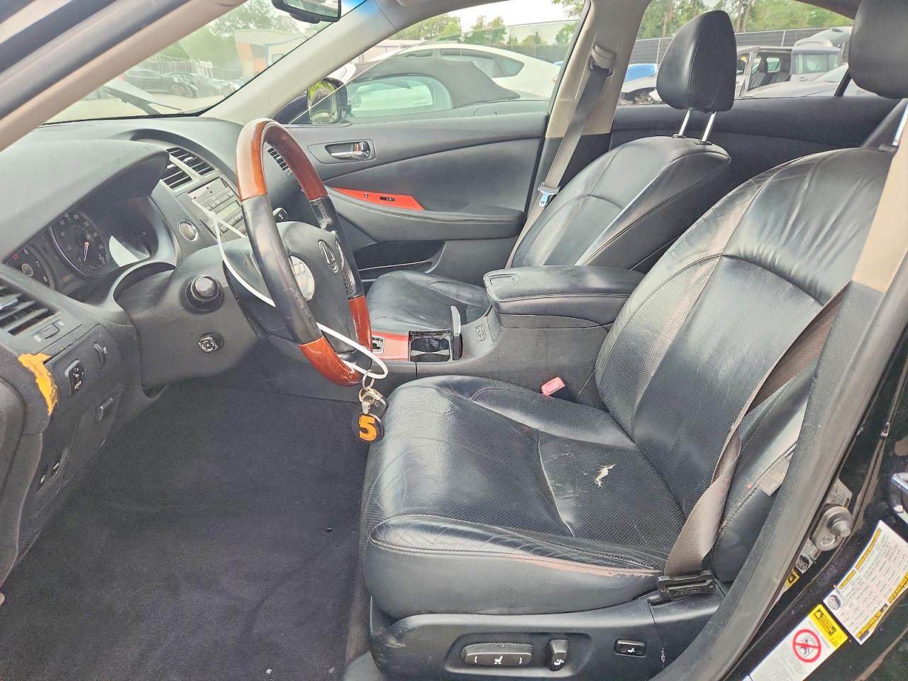 2007 Lexus Es 350 Black vin: JTHBJ46G272132854