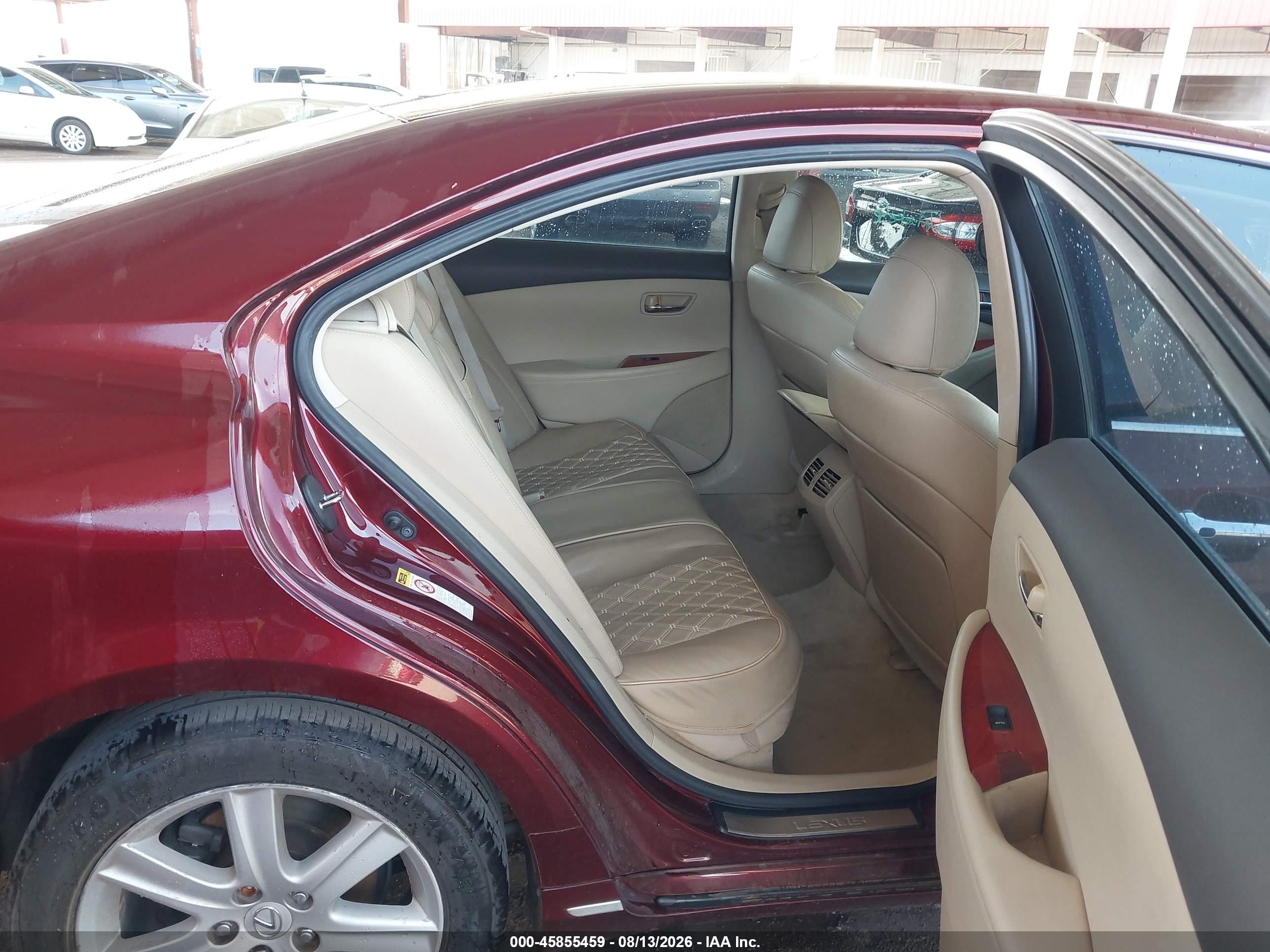2007 Lexus Es 350   Burgundy vin: JTHBJ46G272135849