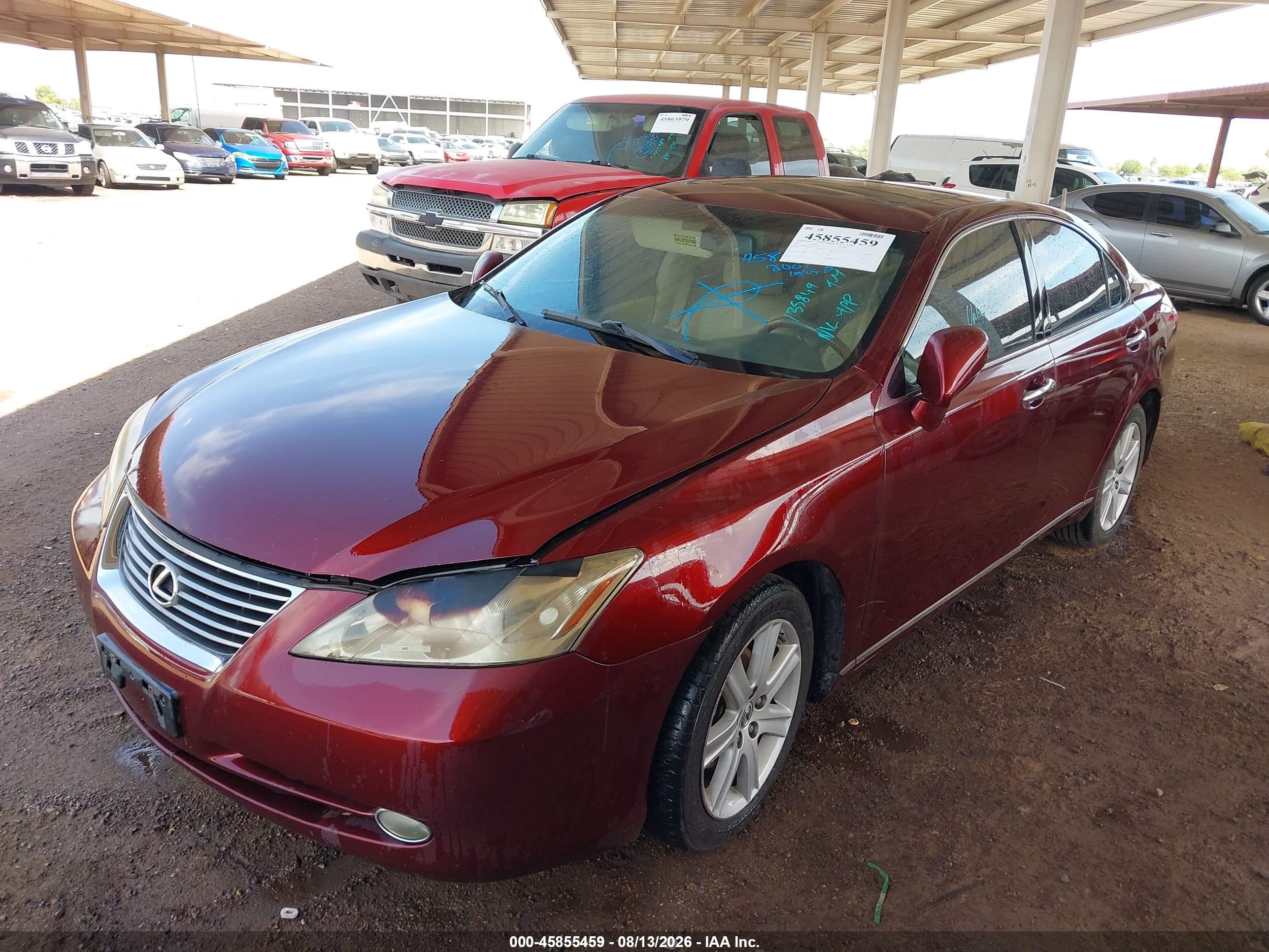 2007 Lexus Es 350   Burgundy vin: JTHBJ46G272135849