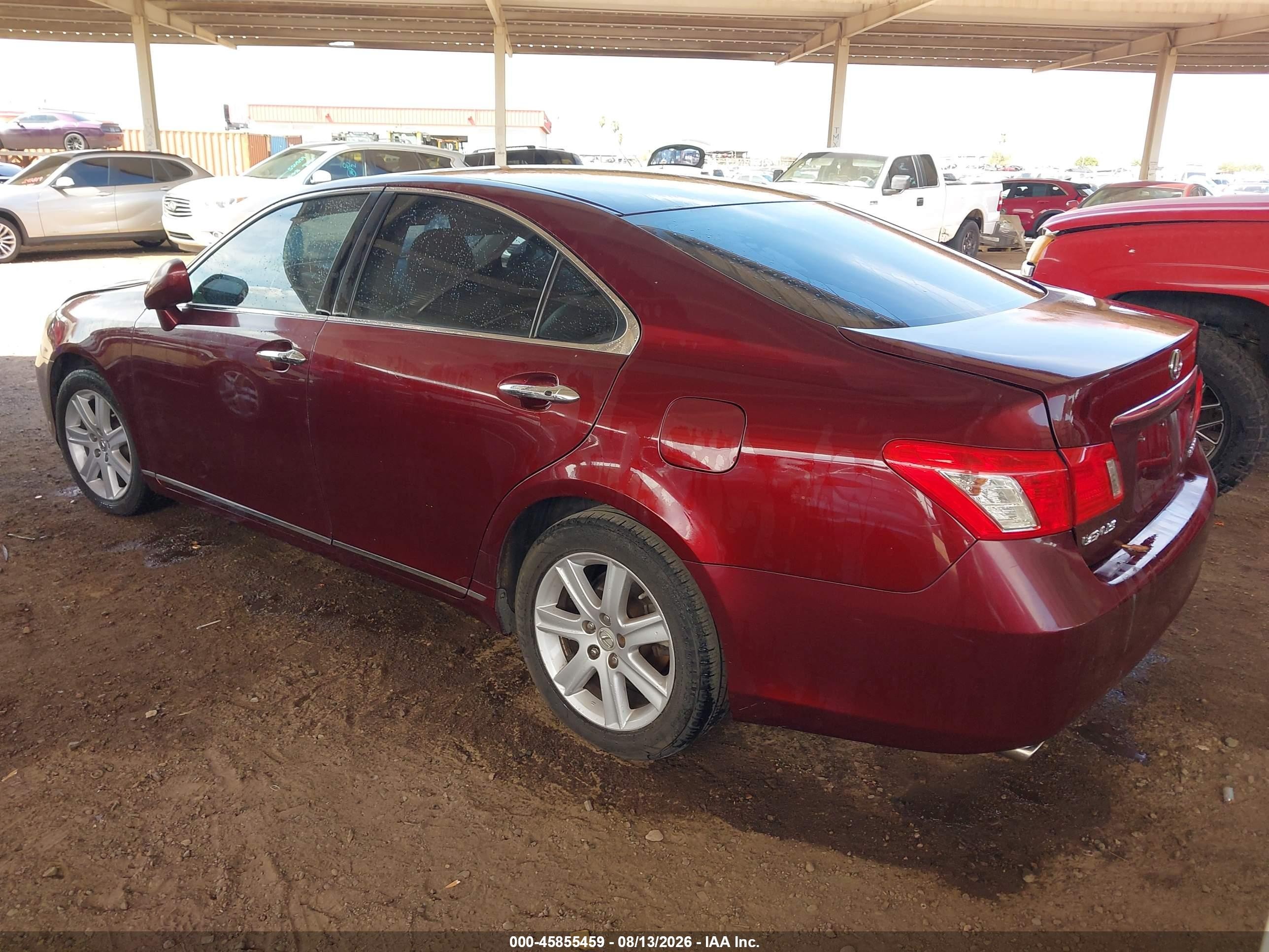 2007 Lexus Es 350   Burgundy vin: JTHBJ46G272135849