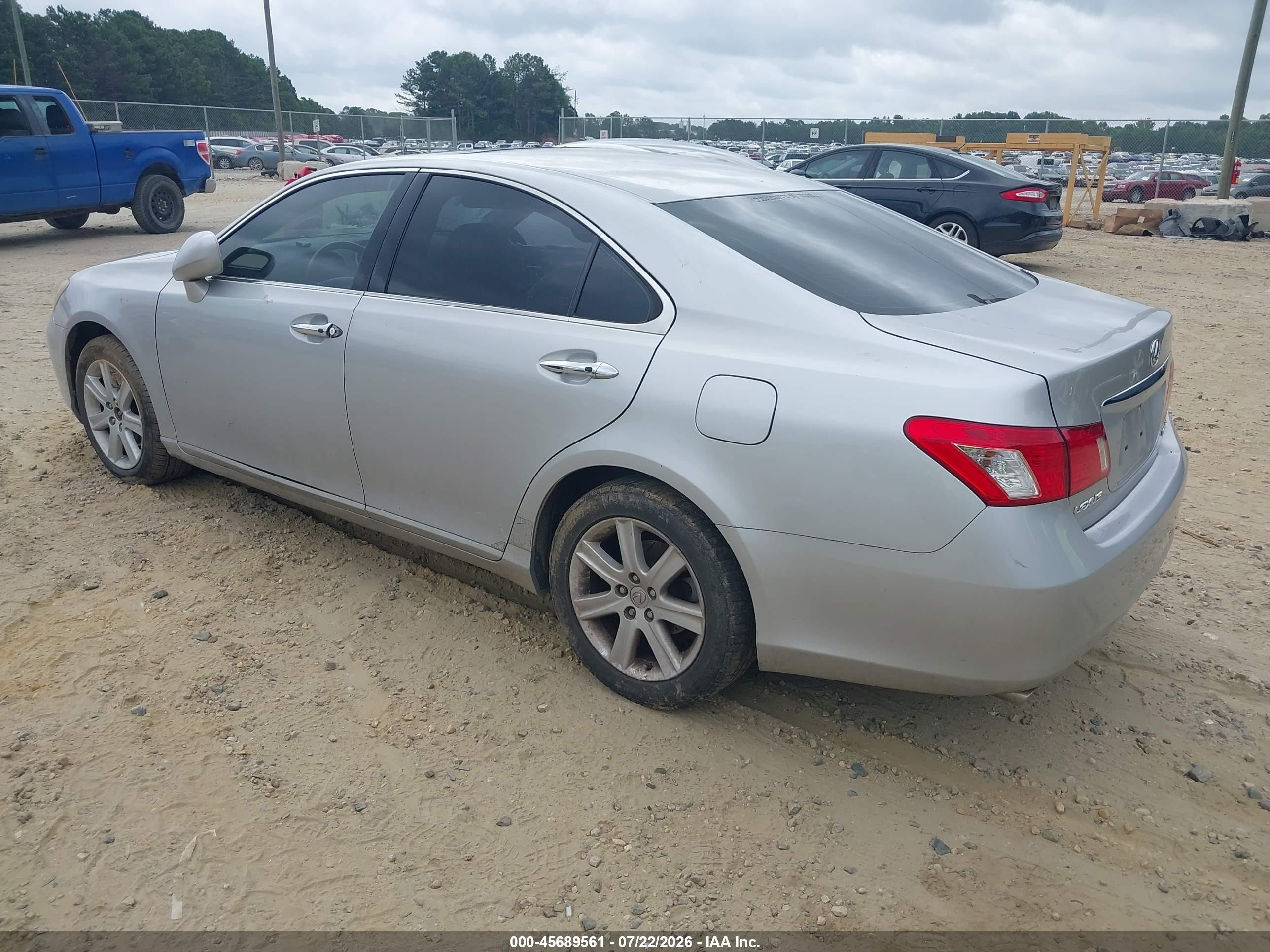 2007 Lexus Es 350 Silver vin: JTHBJ46G272140808