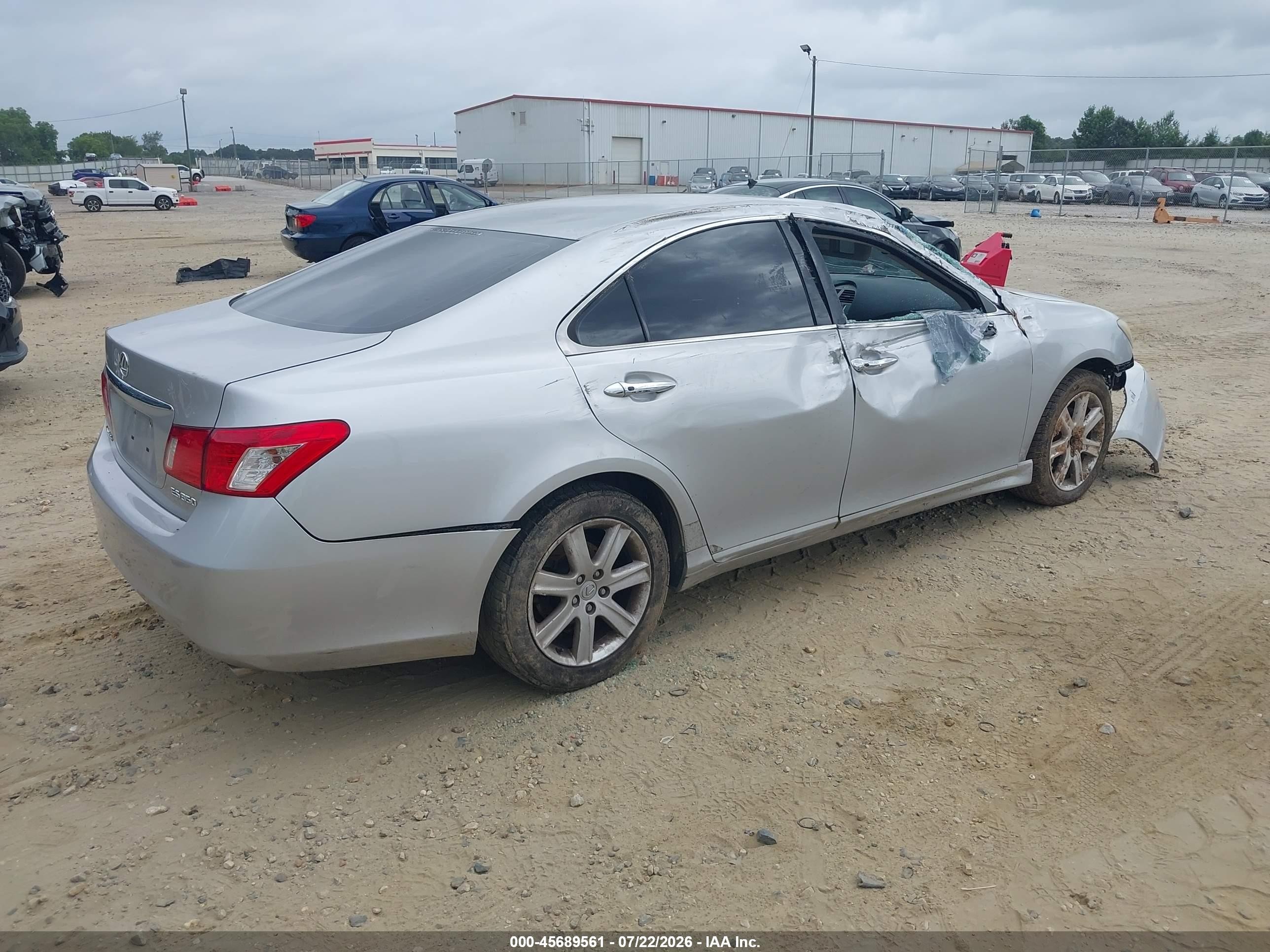 2007 Lexus Es 350 Silver vin: JTHBJ46G272140808