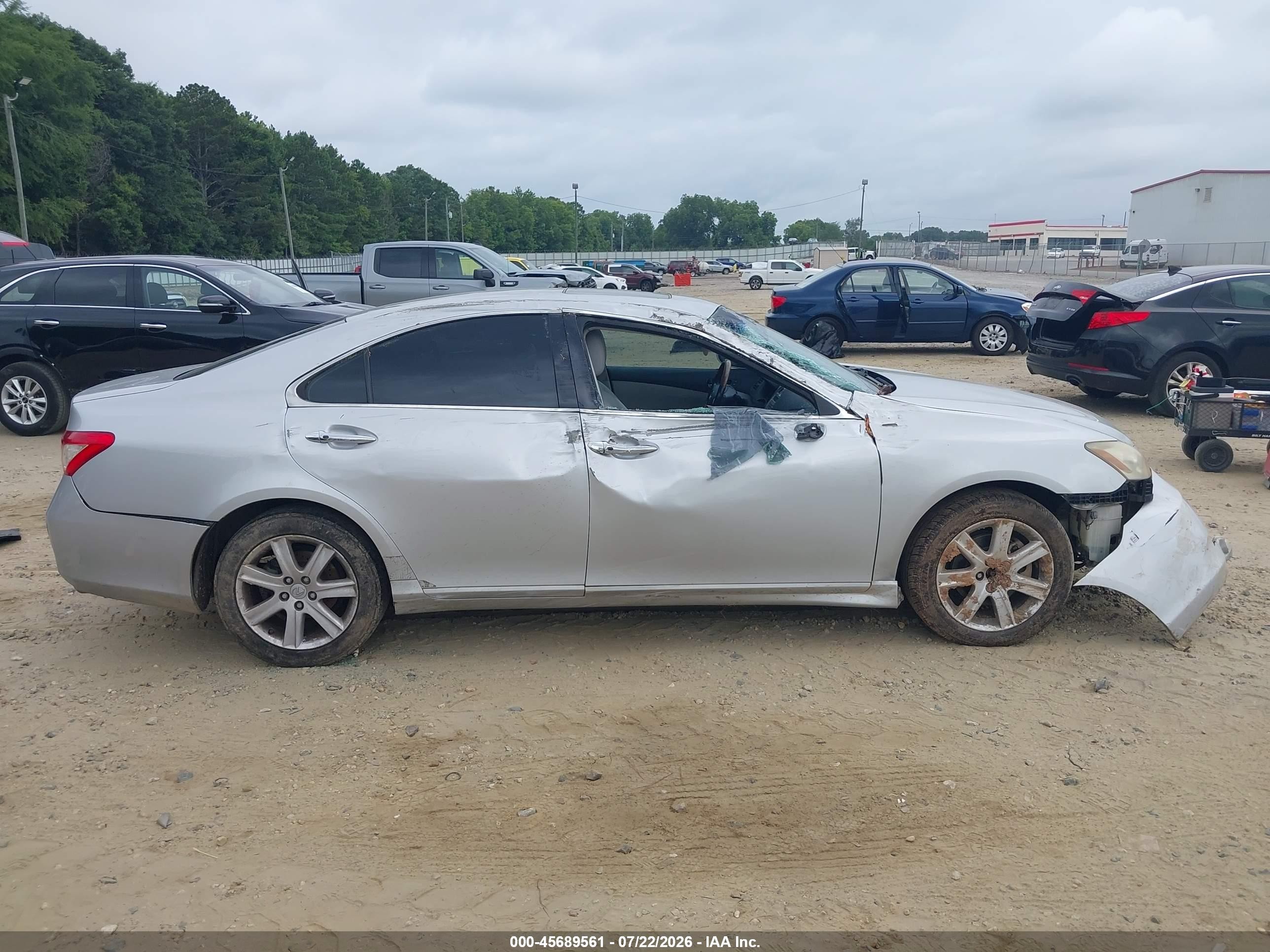 2007 Lexus Es 350 Silver vin: JTHBJ46G272140808