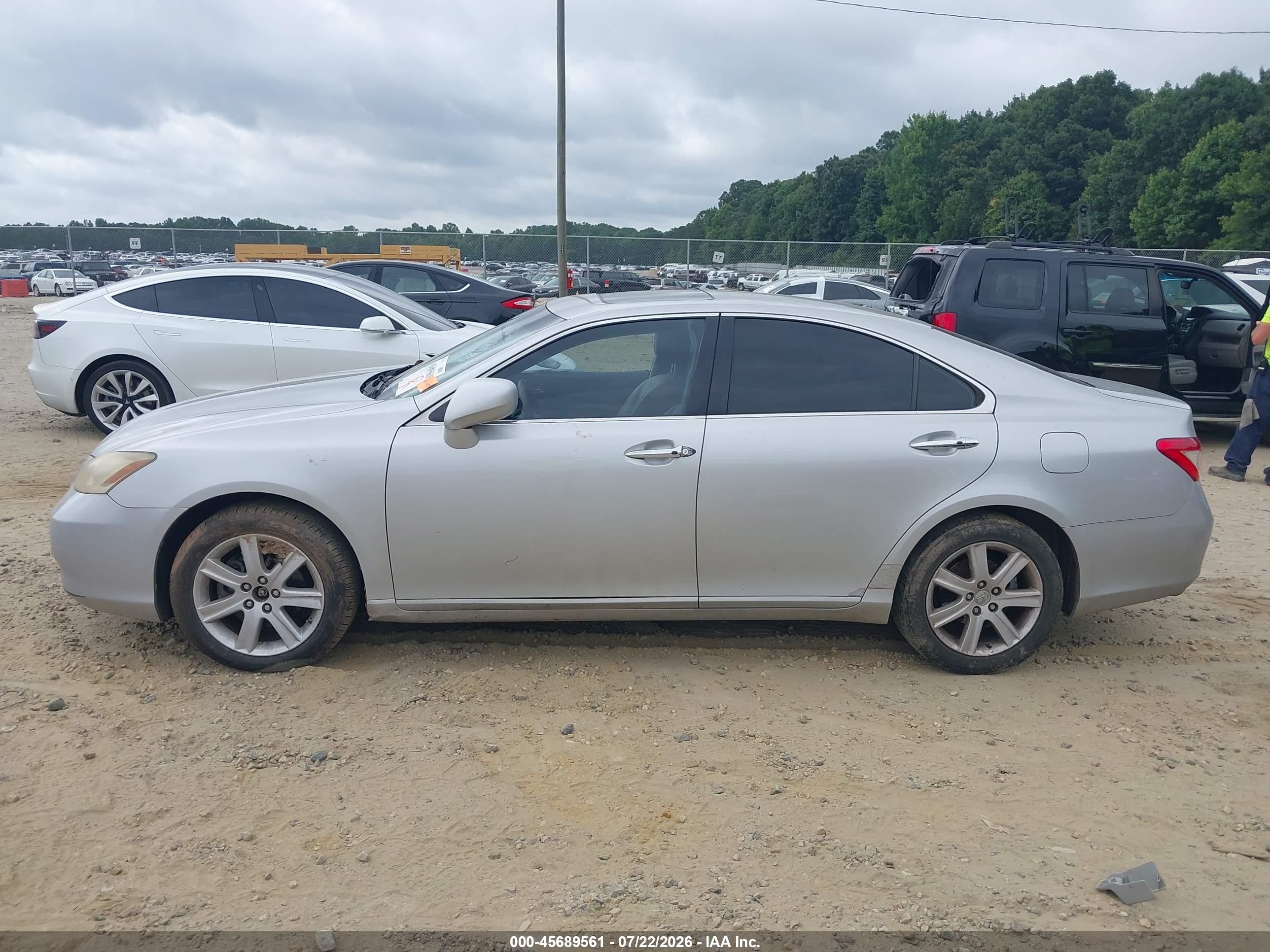 2007 Lexus Es 350 Silver vin: JTHBJ46G272140808
