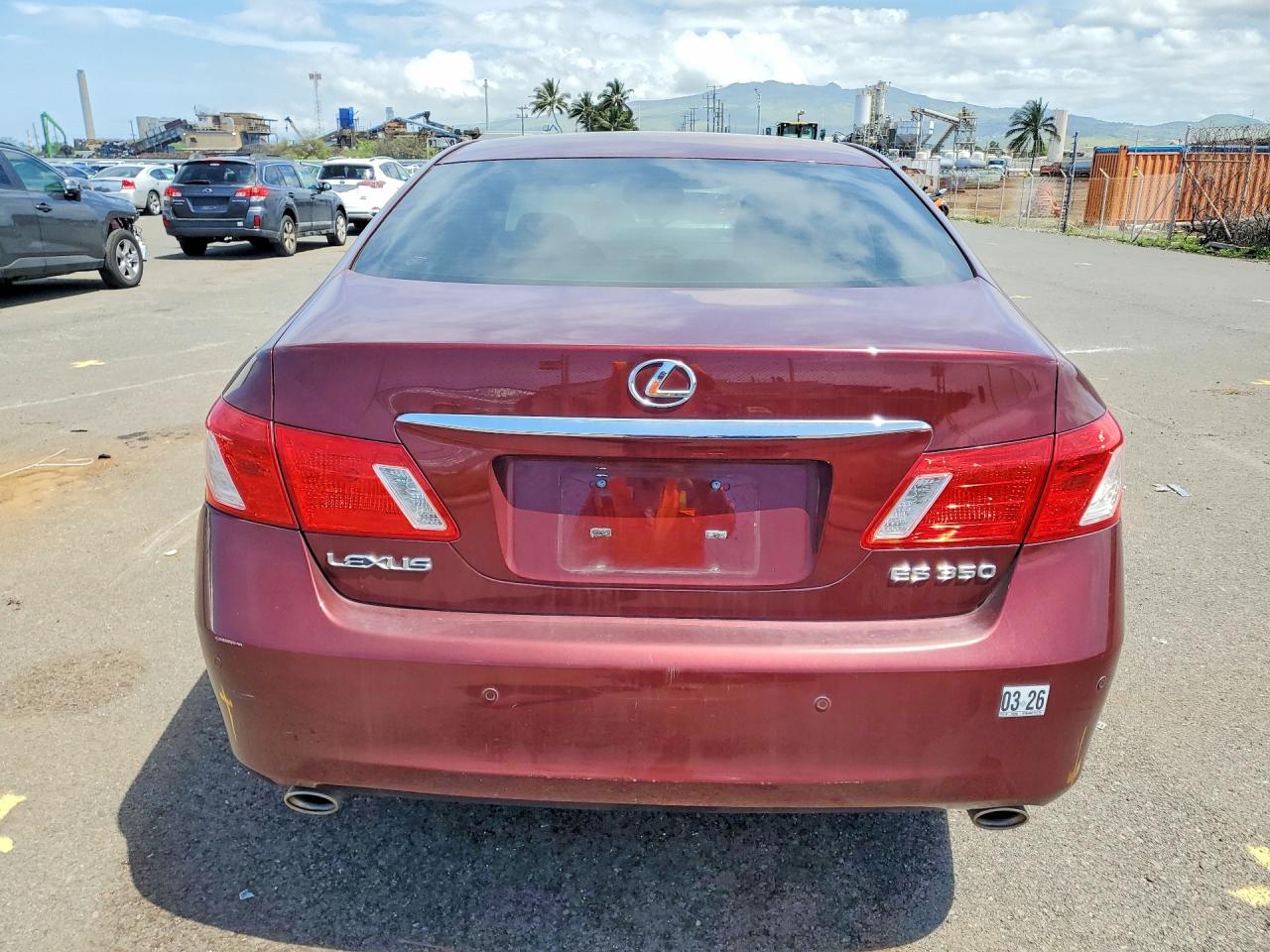 2007 Lexus Es 350 Red vin: JTHBJ46G272147726
