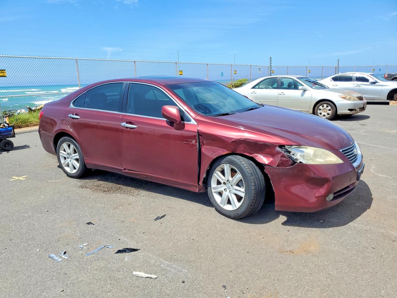 2007 Lexus Es 350 Red vin: JTHBJ46G272147726