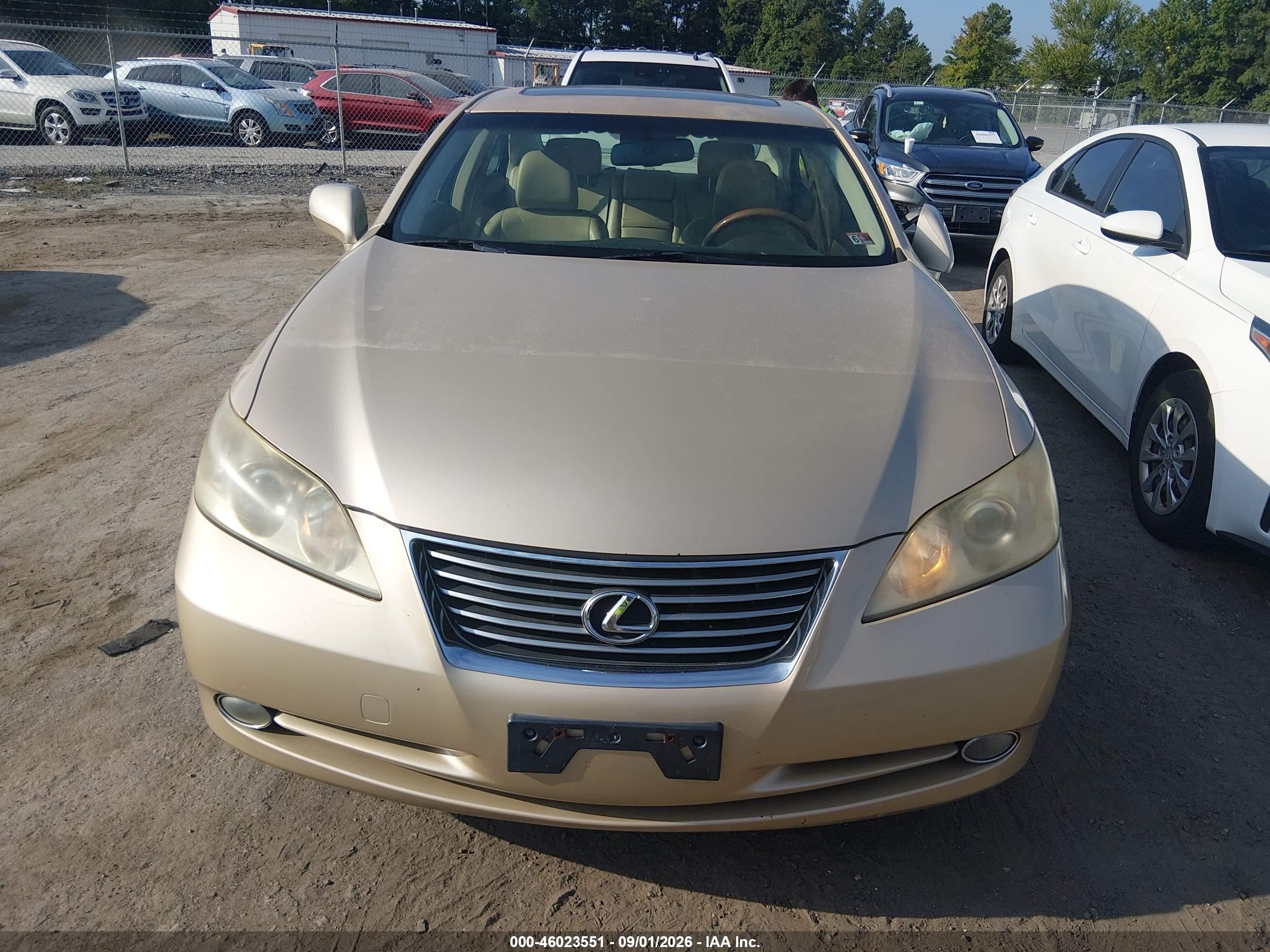 2007 Lexus Es 350   Gold vin: JTHBJ46G272148584