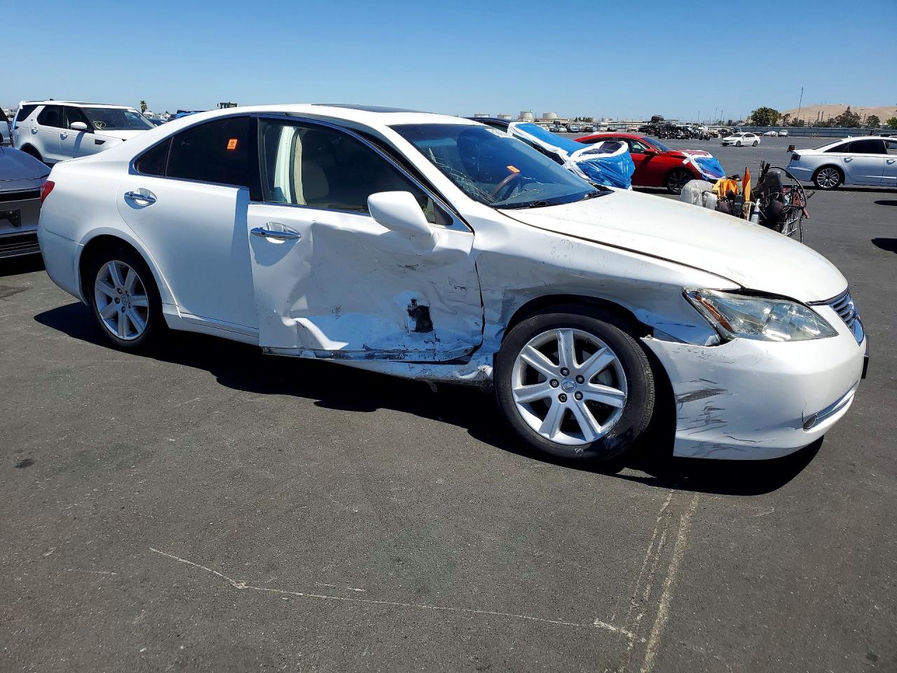 2007 Lexus Es 350 White vin: JTHBJ46G272150660