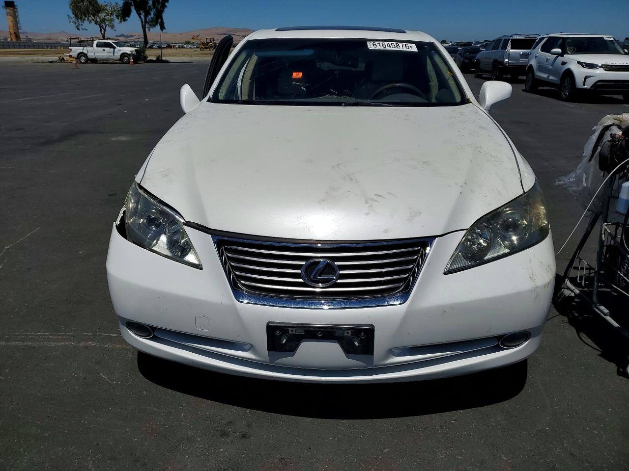 2007 Lexus Es 350 White vin: JTHBJ46G272150660