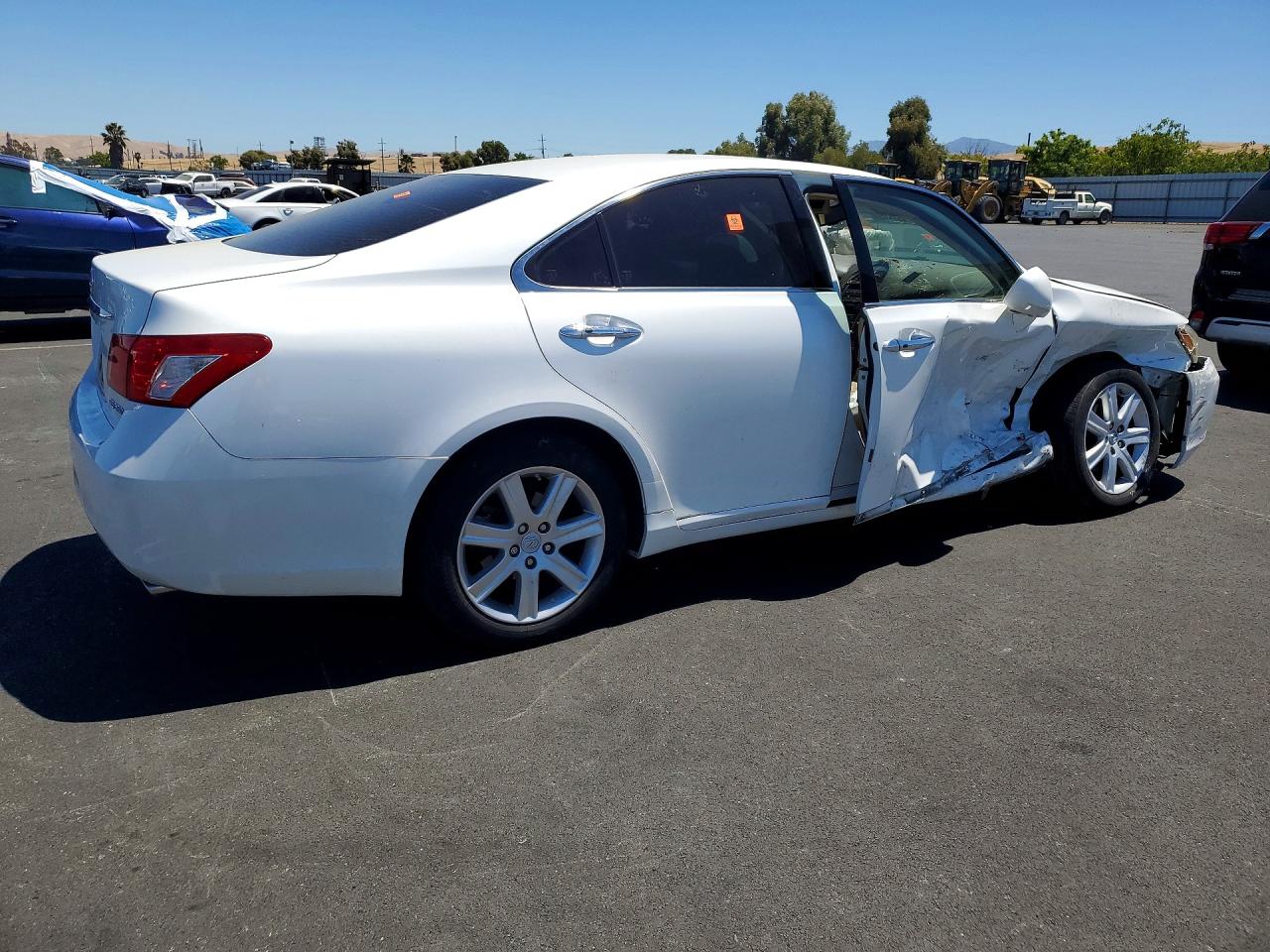 2007 Lexus Es 350 White vin: JTHBJ46G272150660