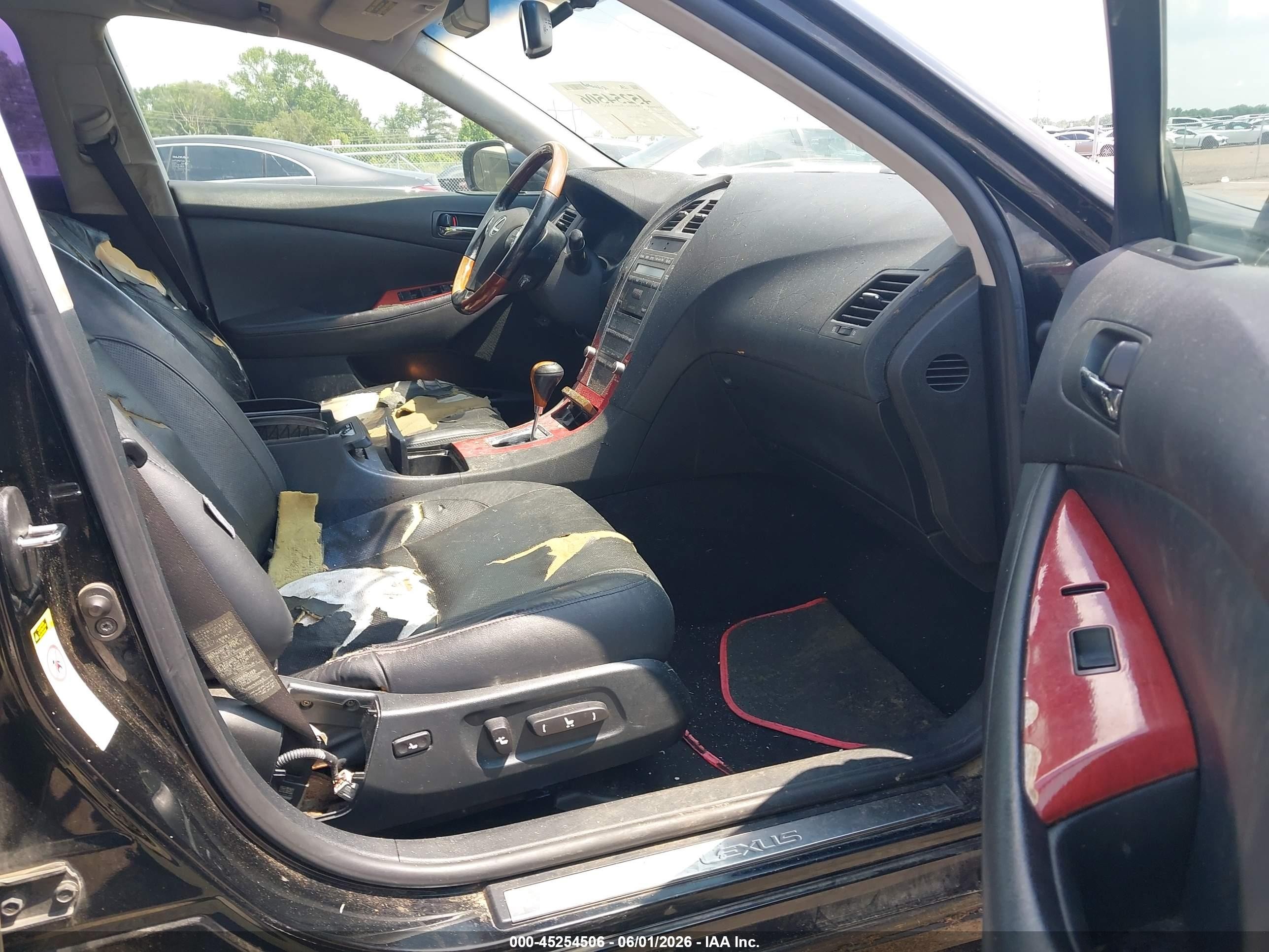 2008 Lexus Es 350   Black vin: JTHBJ46G282165743