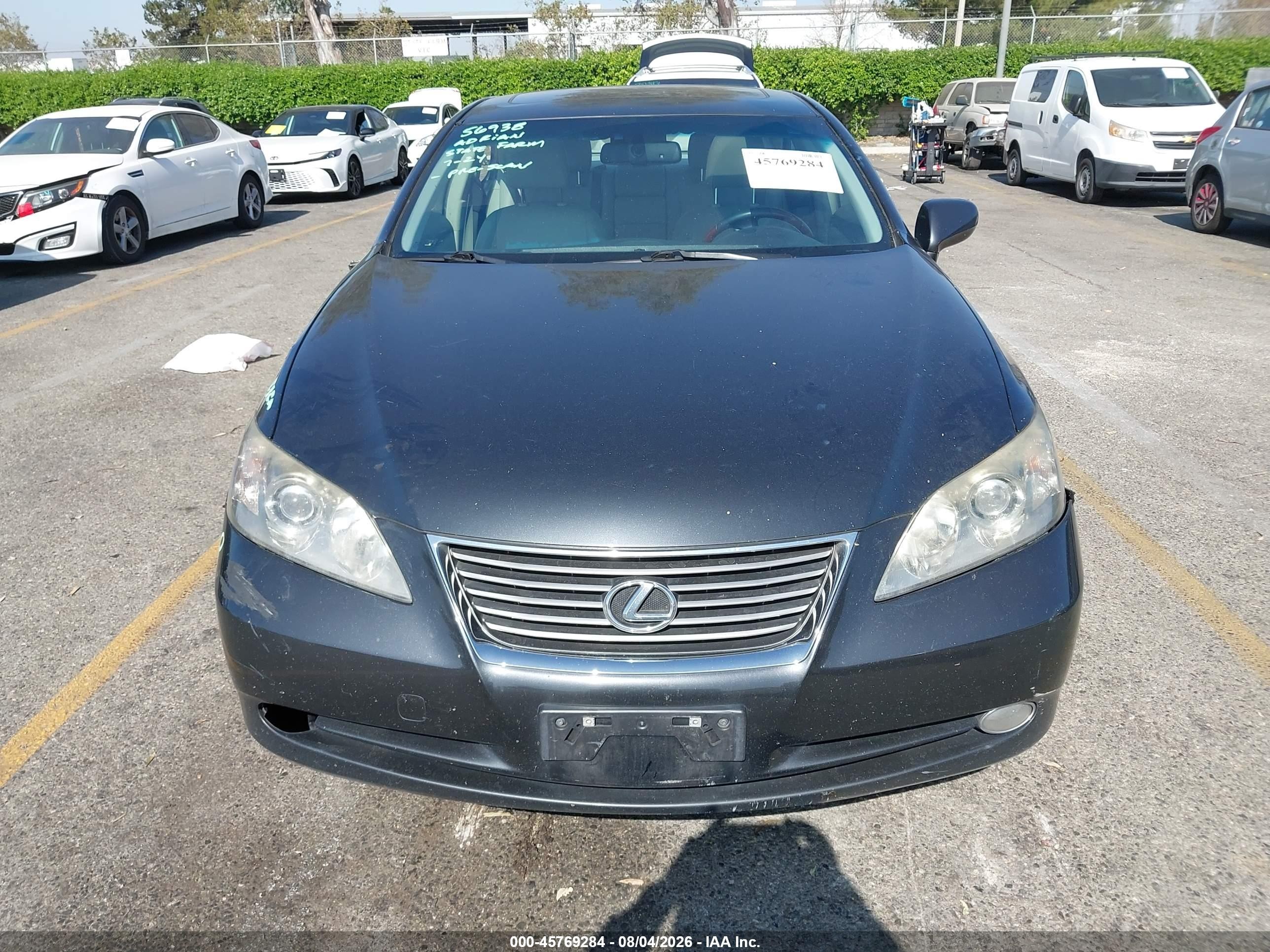 2008 Lexus Es 350   Black vin: JTHBJ46G282176449