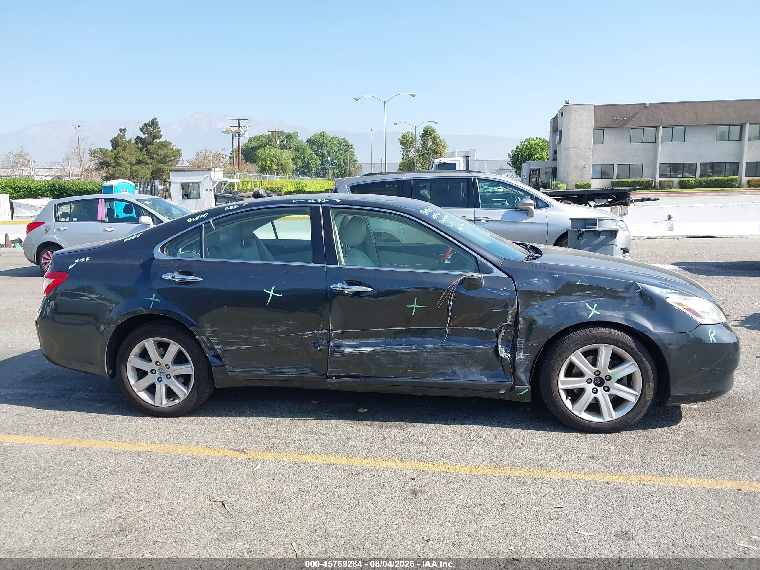 2008 Lexus Es 350   Black vin: JTHBJ46G282176449
