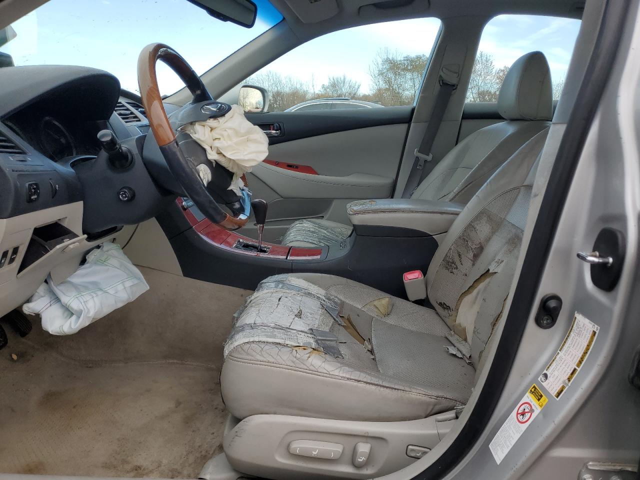 2008 Lexus Es 350 Base Silver vin: JTHBJ46G282188312