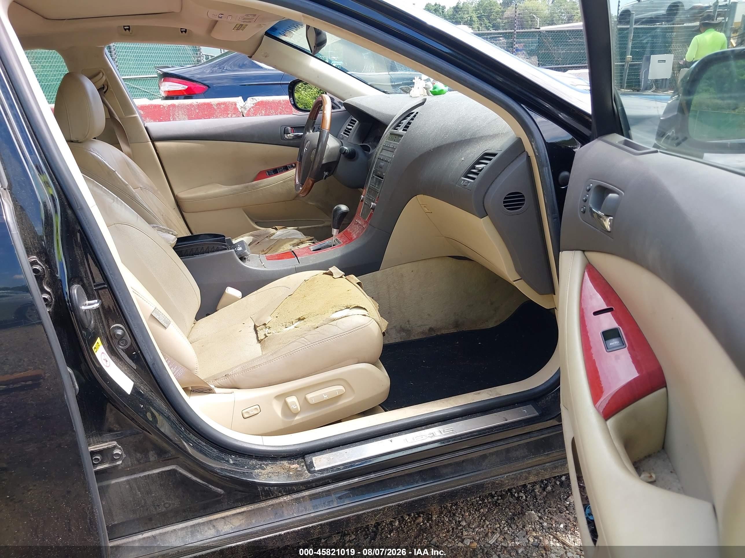 2008 Lexus Es 350   Черный vin: JTHBJ46G282253594