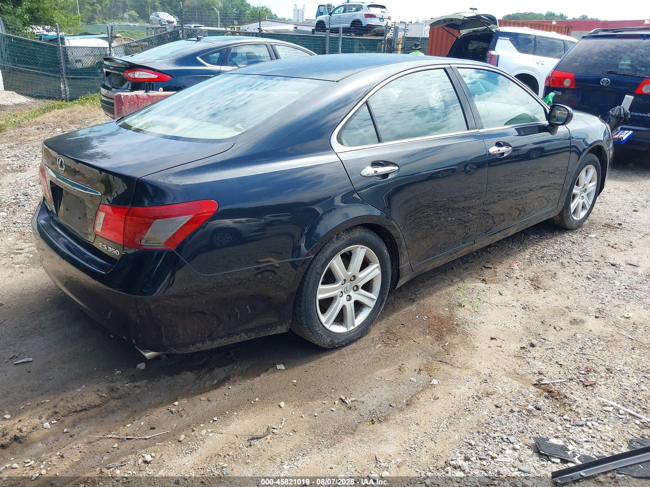 2008 Lexus Es 350   Черный vin: JTHBJ46G282253594