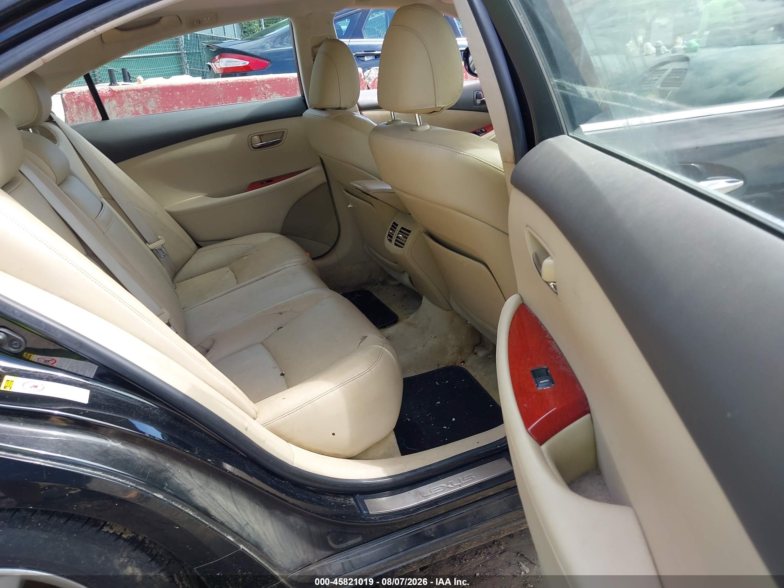 2008 Lexus Es 350   Черный vin: JTHBJ46G282253594